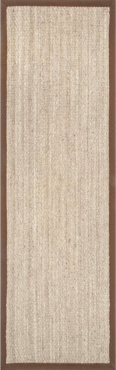 nuLOOM Elijah Farmhouse Seagrass Area Rug, 2' 6" x 8', Brown