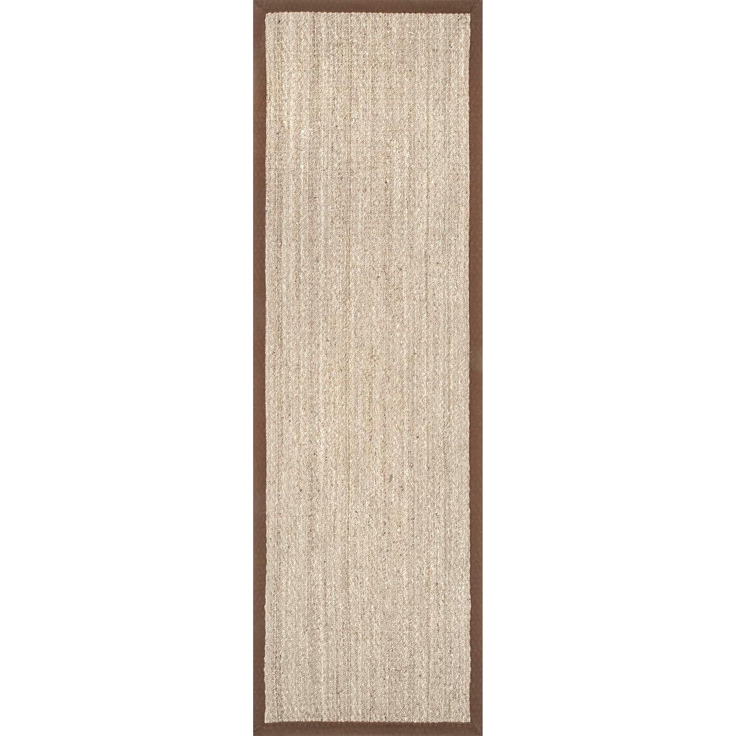 Coastal Breeze Brown Seagrass 31'' Reversible Runner Rug