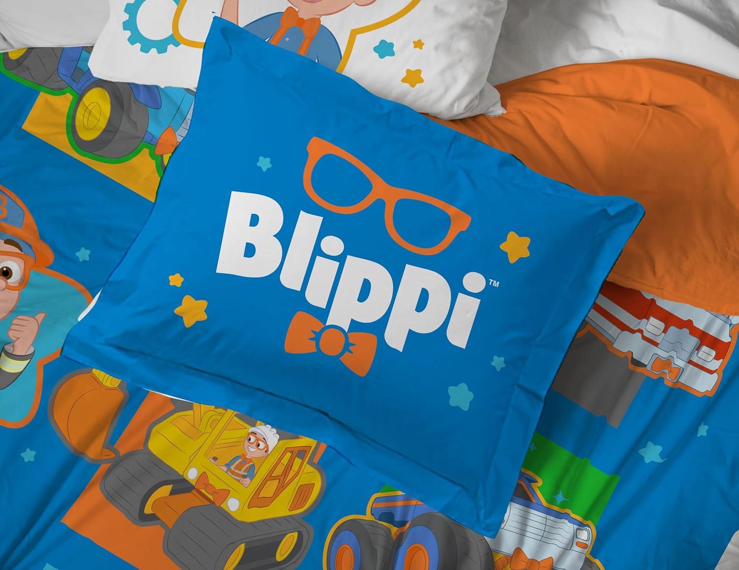 Jay Franco & Sons Blippi How Does This Work Bed Set with Sham Twin