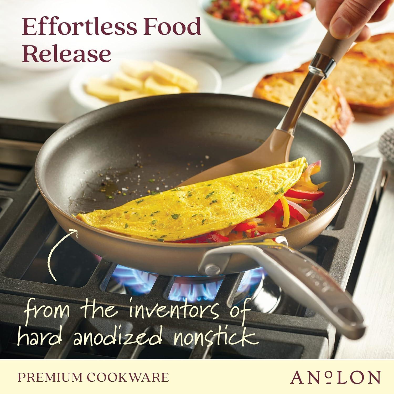 Anolon Ascend Hard Anodized Nonstick Frying Pan / Skillet, Induction Compatible