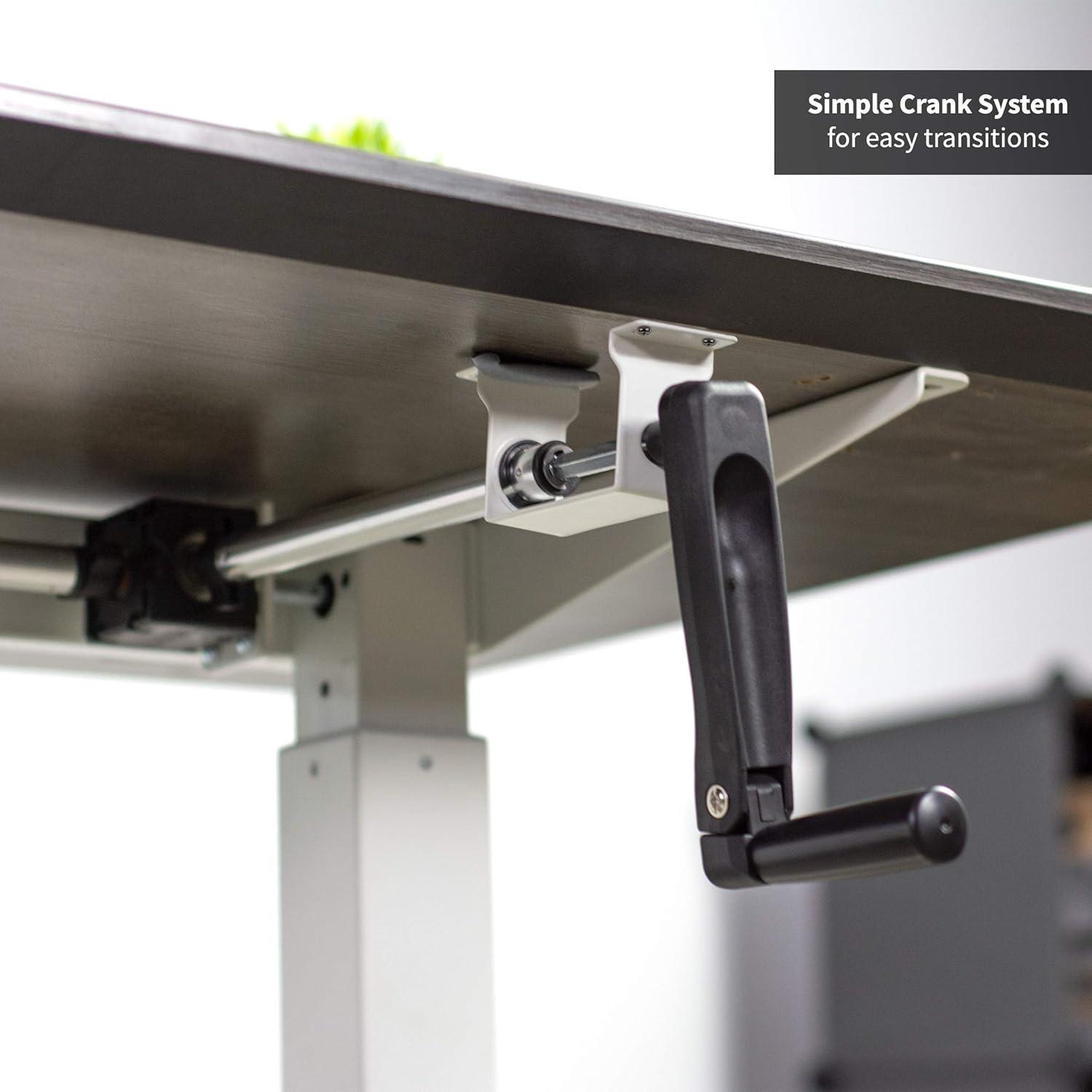 Crank Height Adjustable Desk Frame