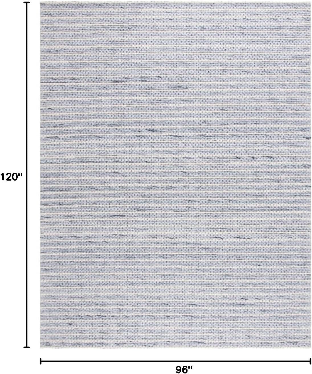 SAFAVIEH Marbella Cassandra Distressed Area Rug, Blue/Ivory, 8' x 10'