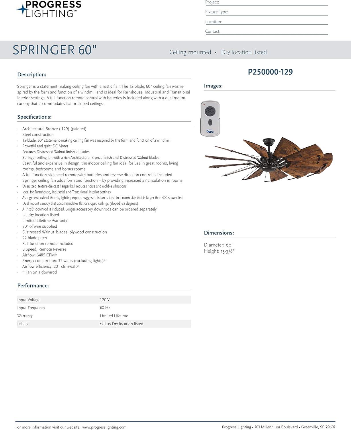 Armando 60'' Ceiling Fan
