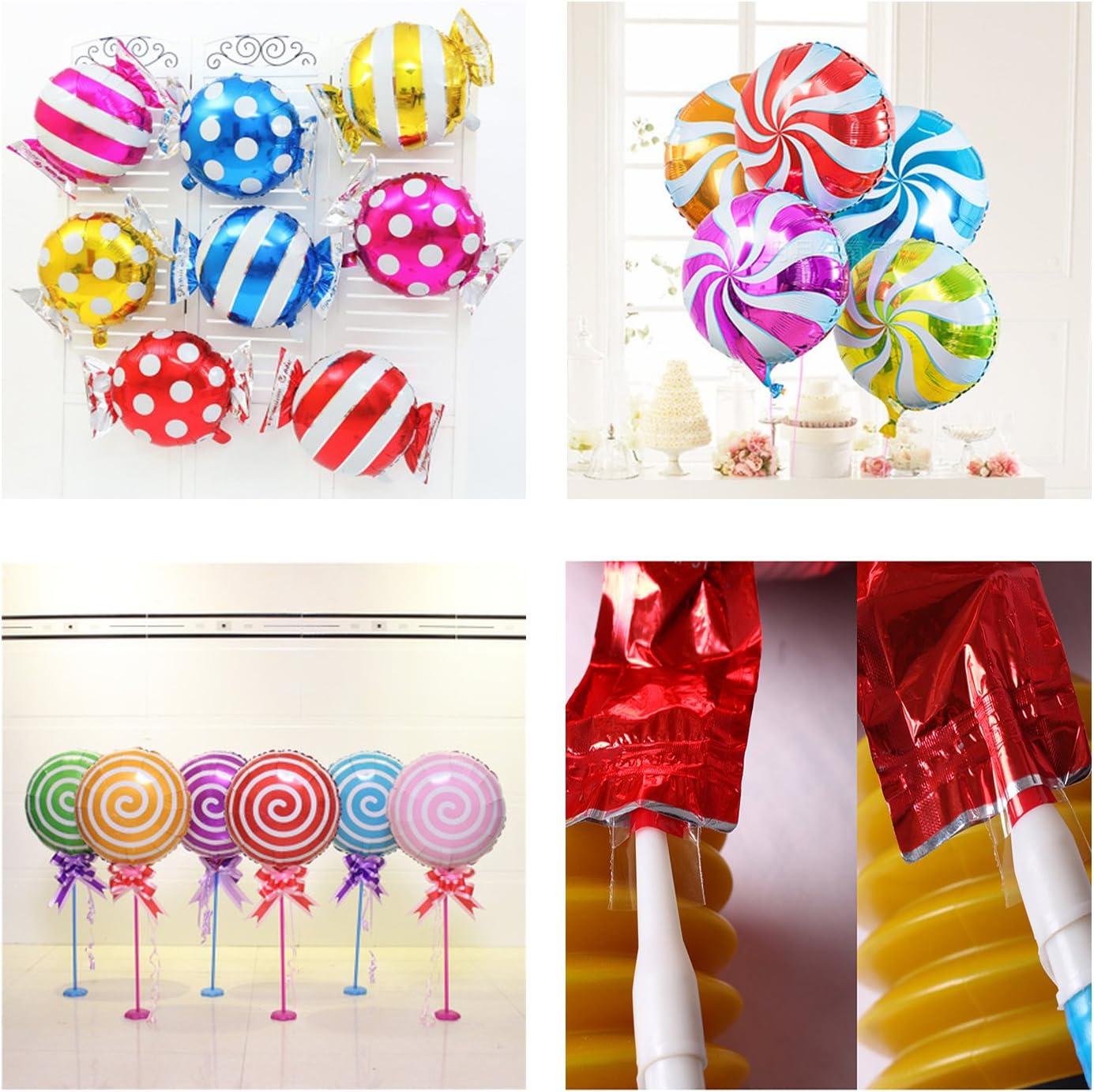 21 pcs 18" Sweet Candy Balloons, Round Lollipop Balloon Birthday Wedding Party Balloons