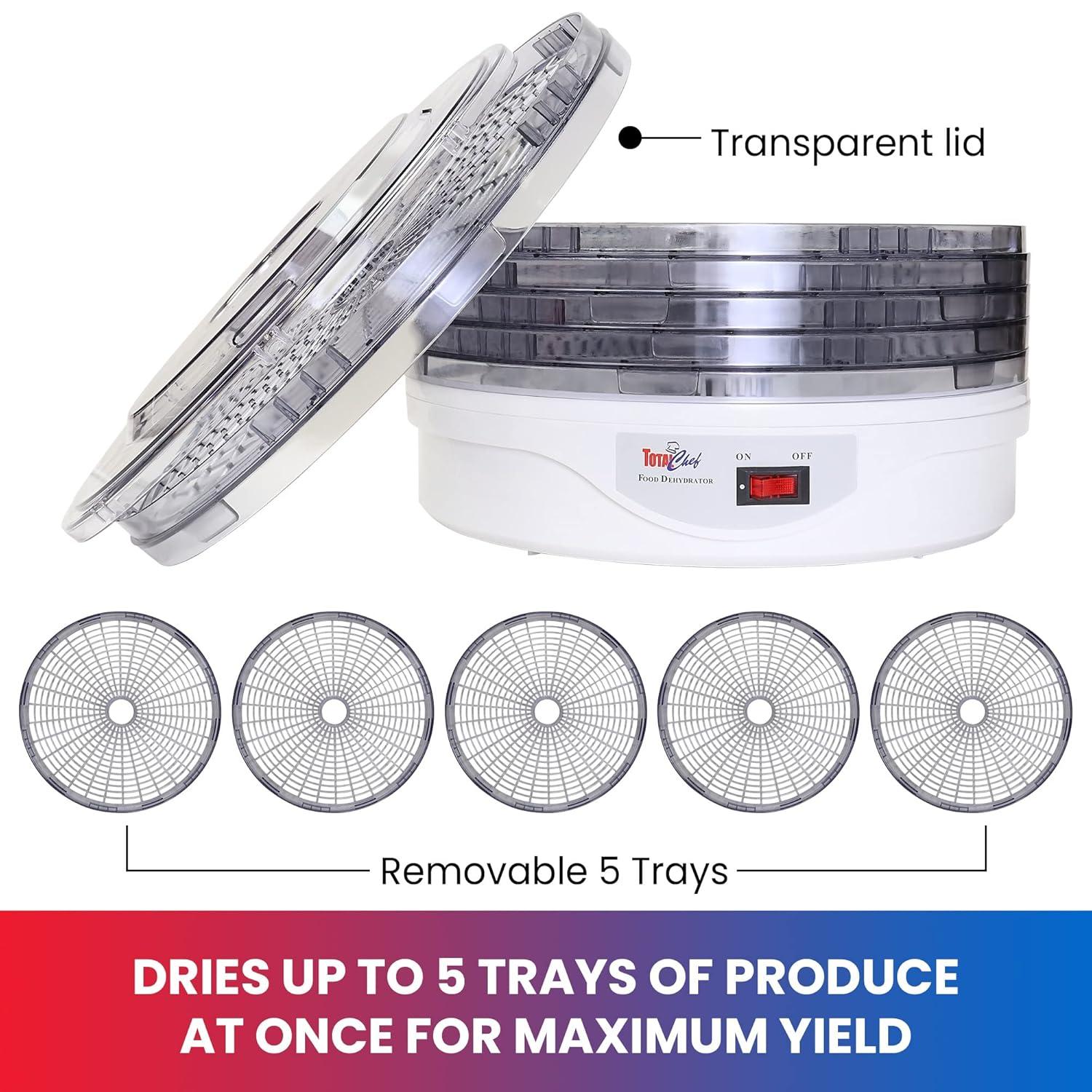 Koolatron Total Chef Countertop Food Dehydrator, 5 Tray Dryer for Fruit, Jerky & Reviews | Wayfair