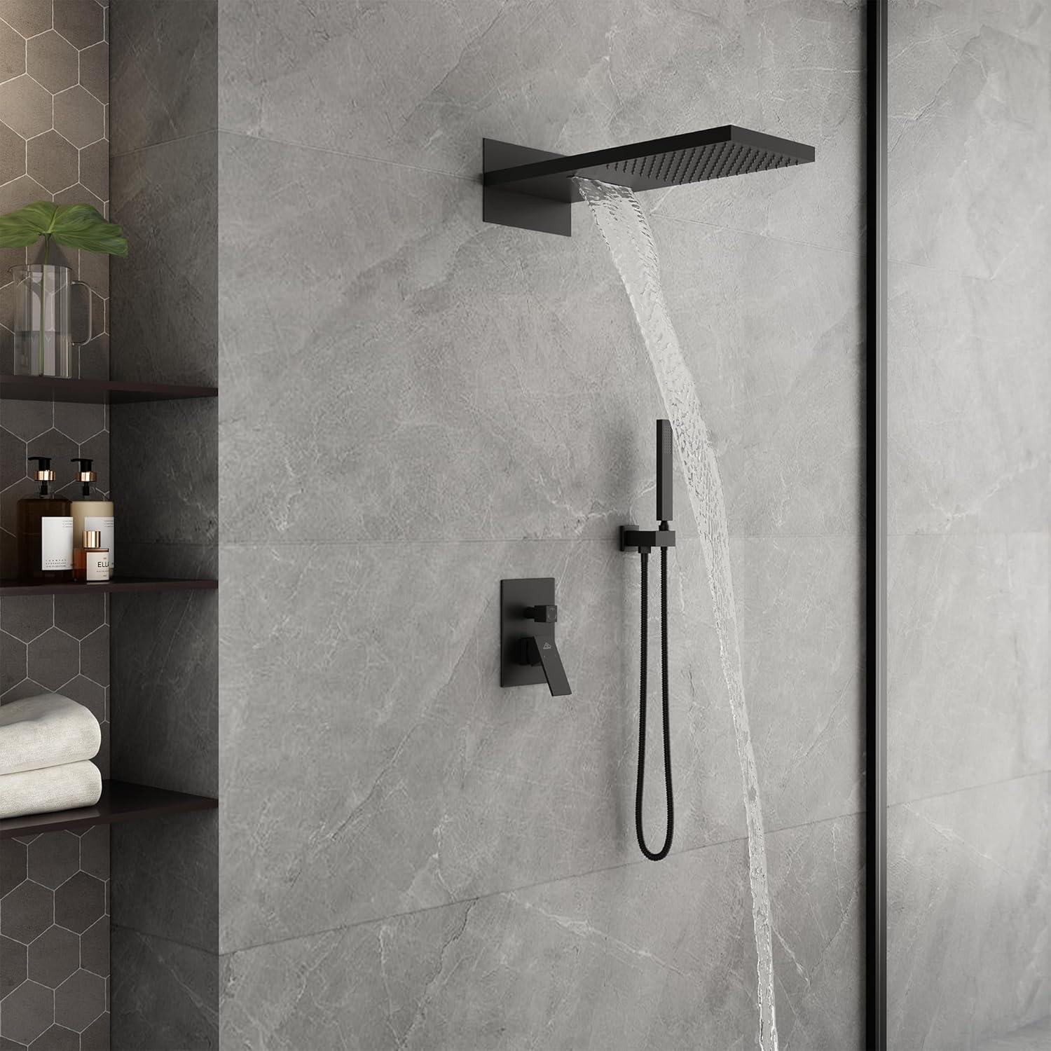 Cascade Bliss Luxury Complete Shower System with Rough-in Valve