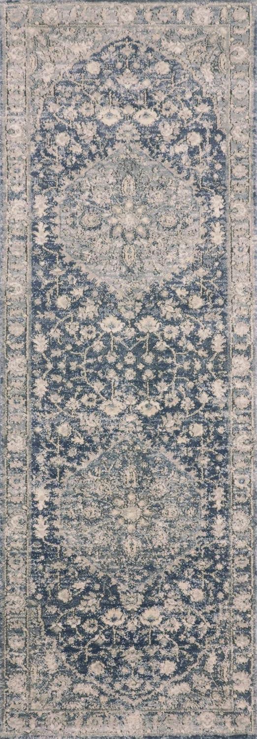 Loloi Teagan Denim / Mist 2'-8" x 4' Accent Rug