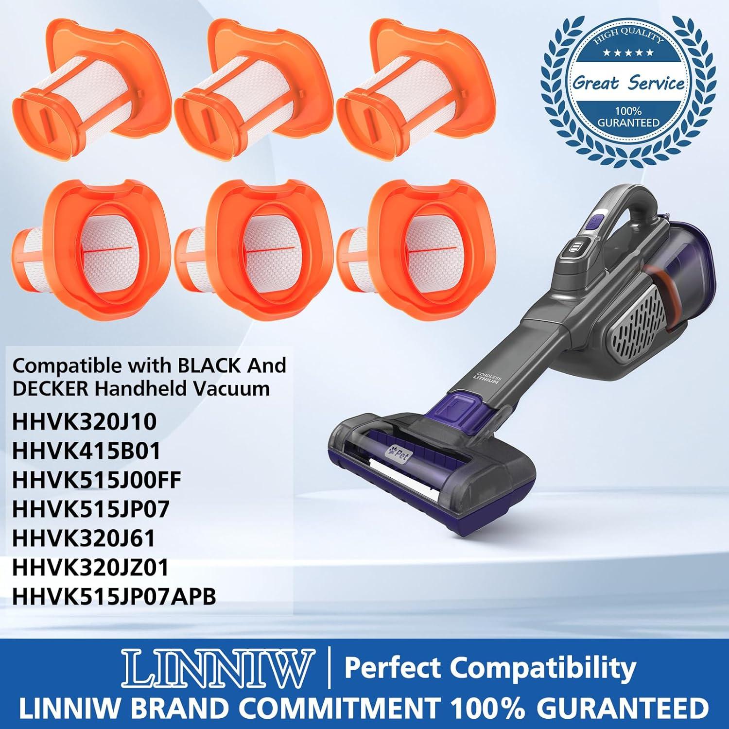 MAE Filter Accessories Compatible with BLACK And DECKER Handheld Vacuum Cleaner Fit for Models HHVK HHVK320J HHVK320J10 HHVK320JZ01 HHVK515J HHVK515JP HHVK515JP07 HHVK515J00FF HHVK415B01