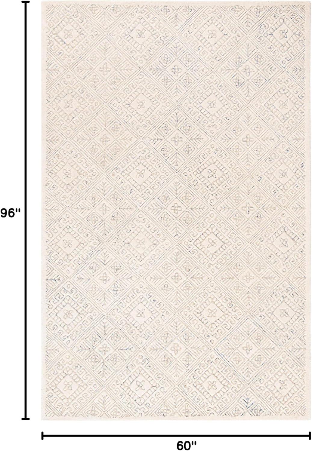 Glamour GLM660 Hand Tufted Indoor Area Rug - Ivory/Beige - 5'x8' - Safavieh