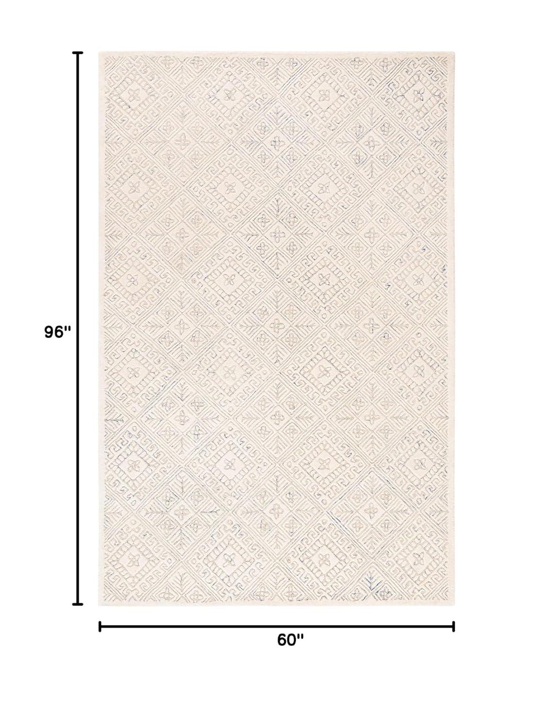 Glamour GLM660 Hand Tufted Indoor Area Rug - Ivory/Beige - 5'x8' - Safavieh
