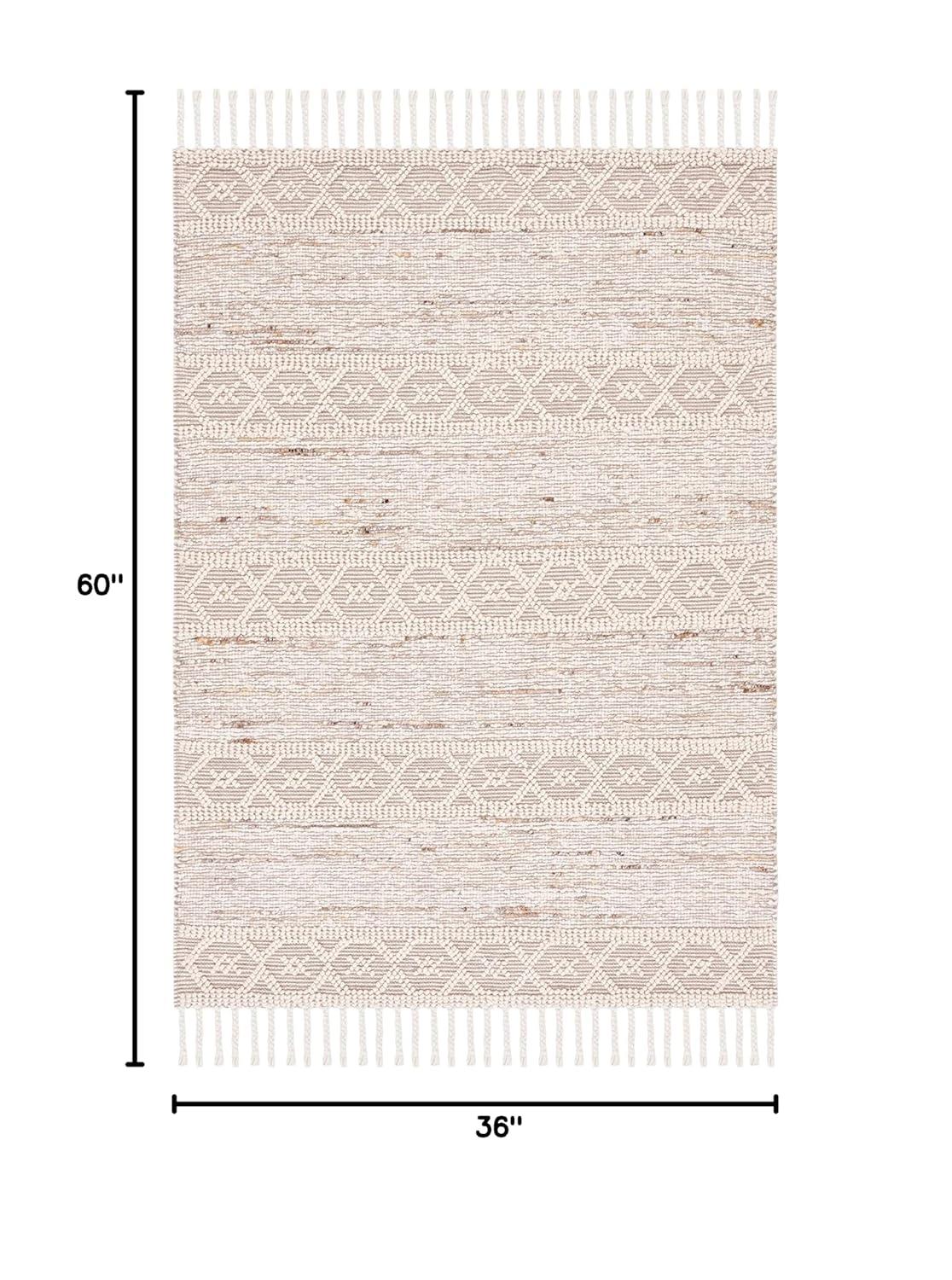 Natura NAT295 Hand Woven Indoor Accent Rug - Ivory/Beige - 3'x5' - Safavieh