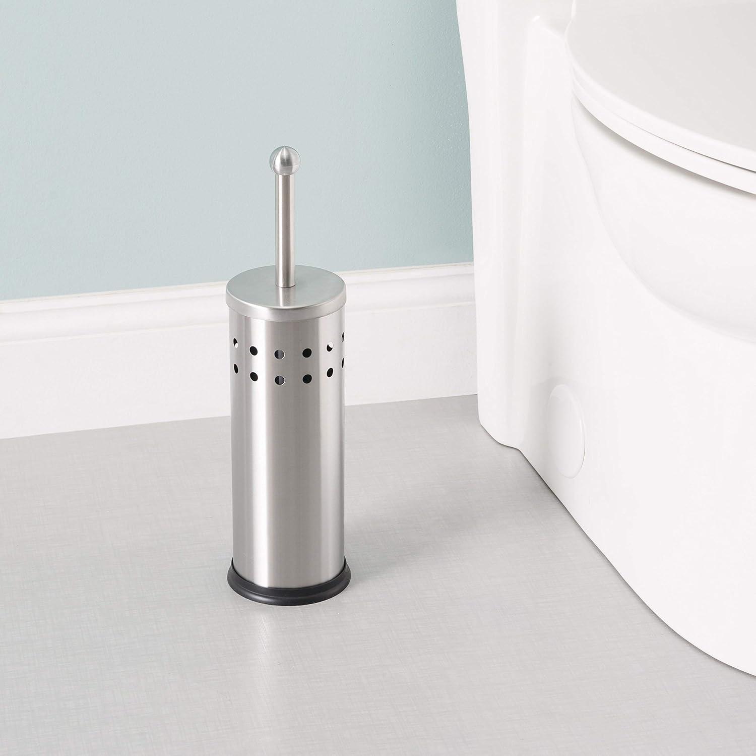 Home Basics Stainless Steel Toilet Brush & Holder