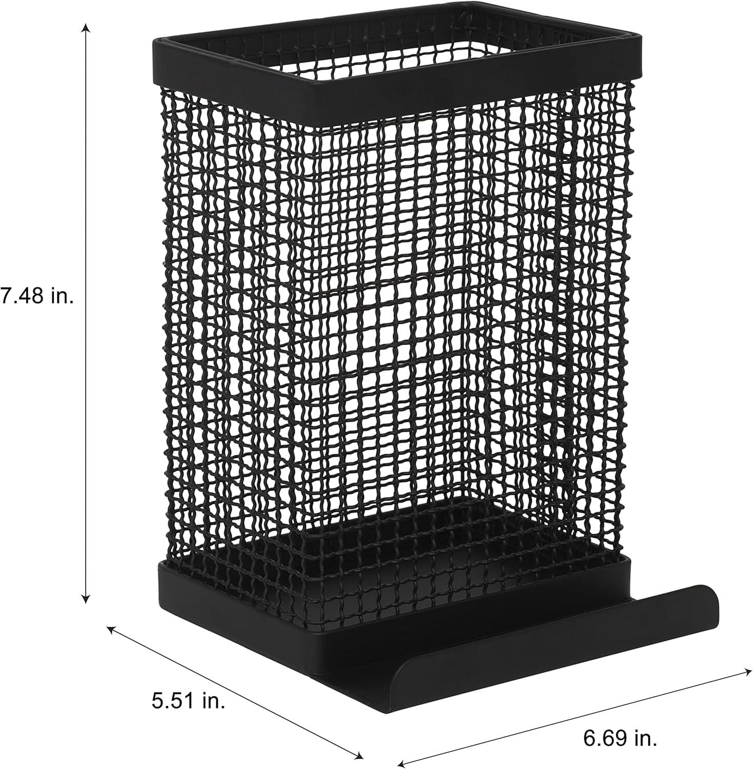 Kitchen Details Industrial Collection Tablet and Utensil Holder in Matte Black