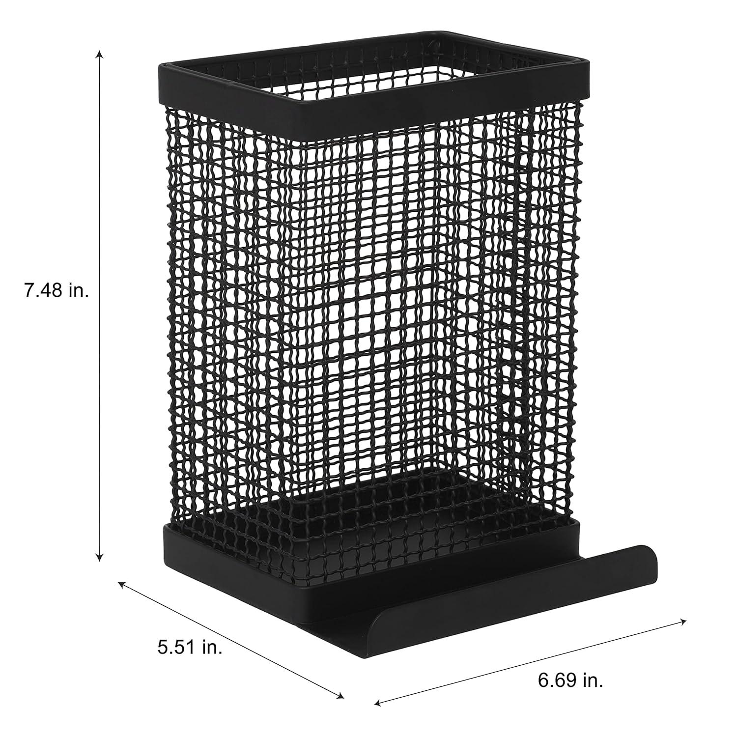 Kitchen Details Industrial Collection Tablet and Utensil Holder in Matte Black