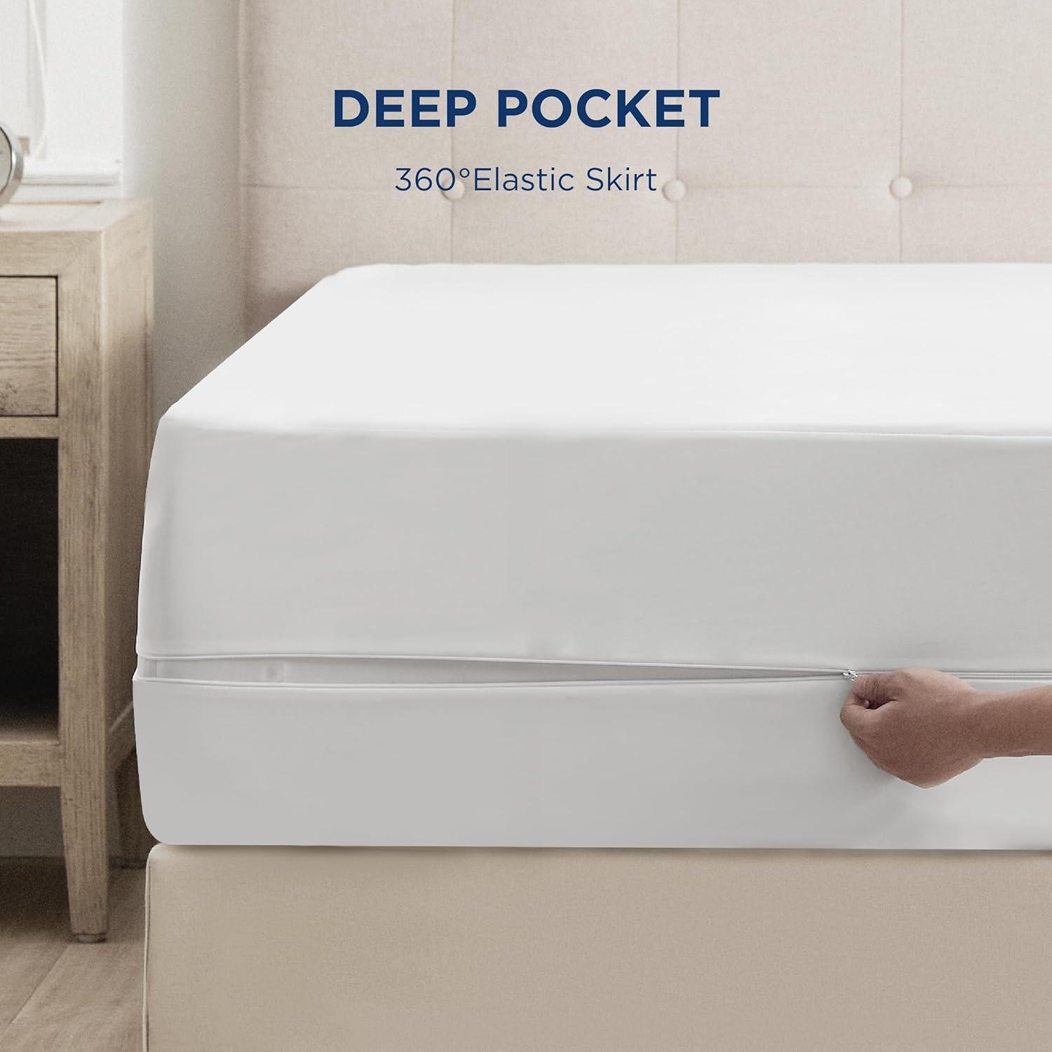 Bedsure Bedsure Waterproof Zippered Mattress Protector