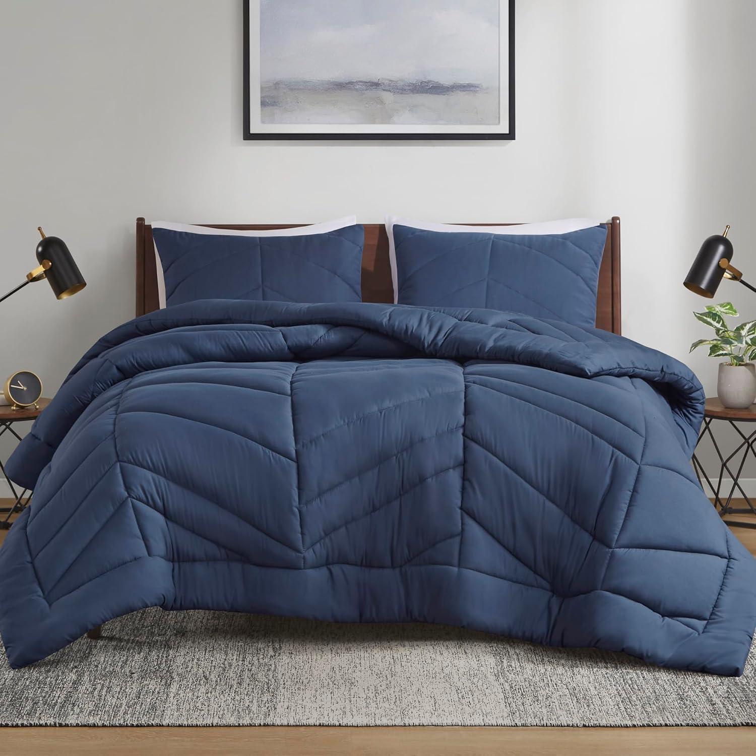 Remy Quilted Chevron Comforter Set