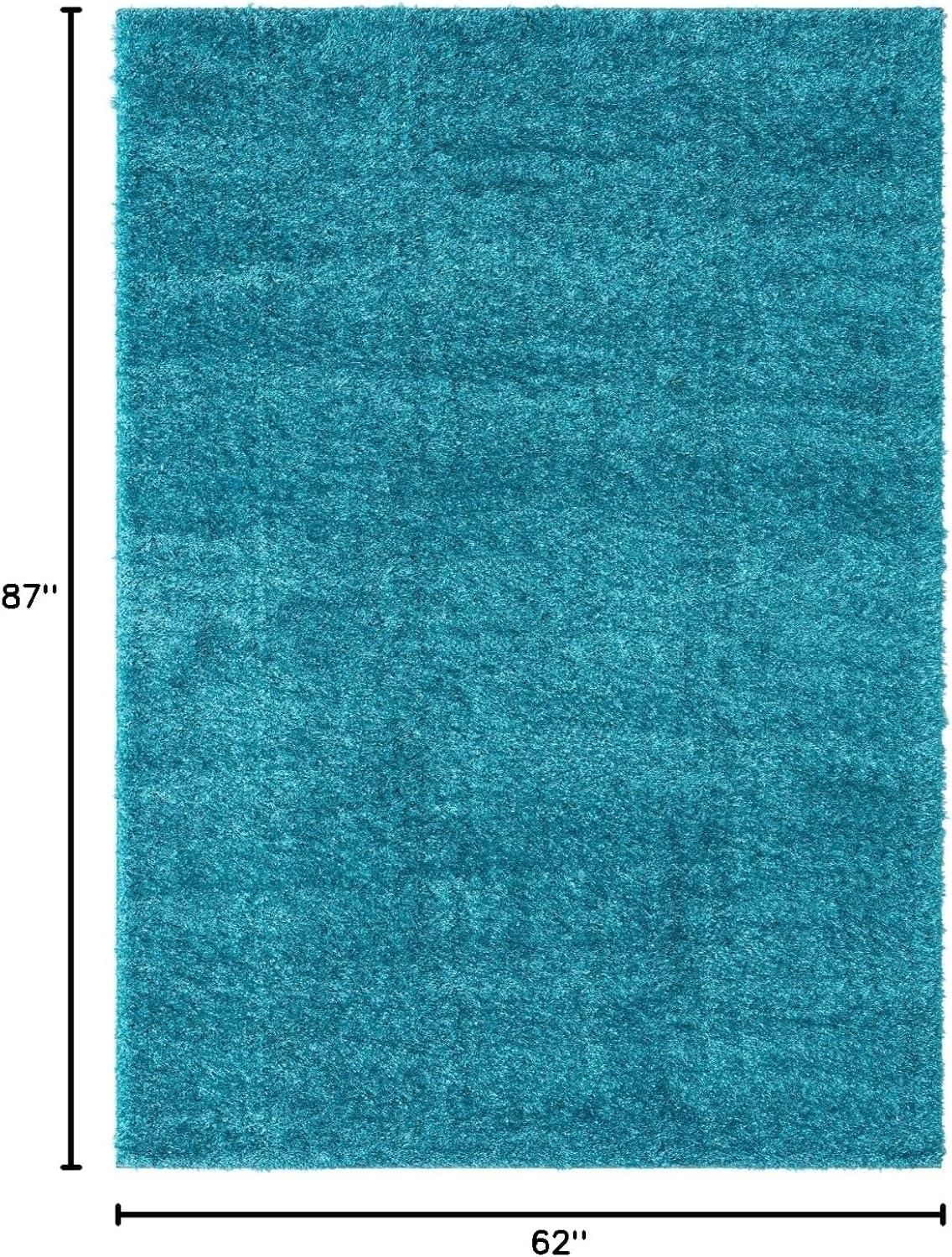 Luxe Weavers Plush Collection  Modern Shag Solid Area Rug