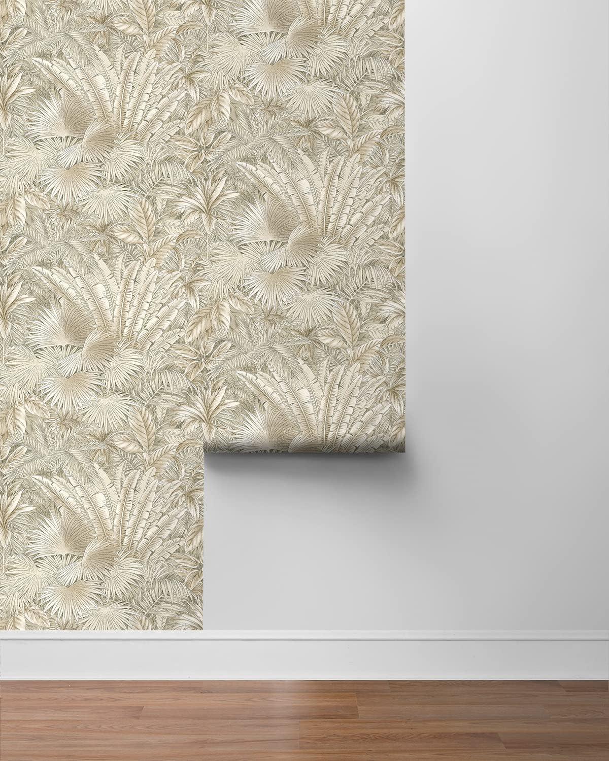 Tommy Bahama Bahamian Breeze Palm 18' L x 20.5" W Peel & Stick Wallpaper Roll