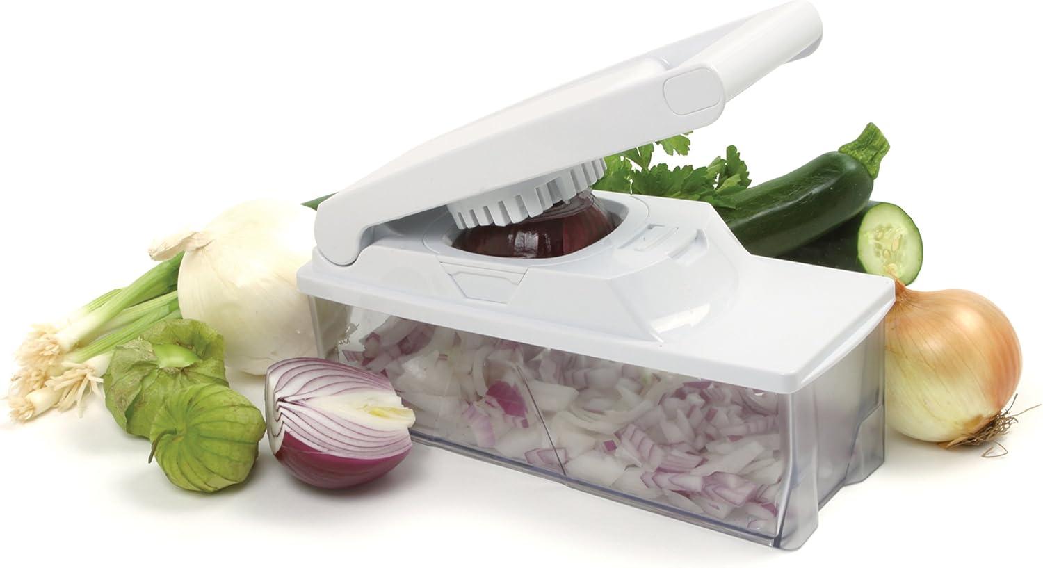 Norpro 838 Big Mouth Chopper Slicer with Interchangeable Grids and Storage Lid