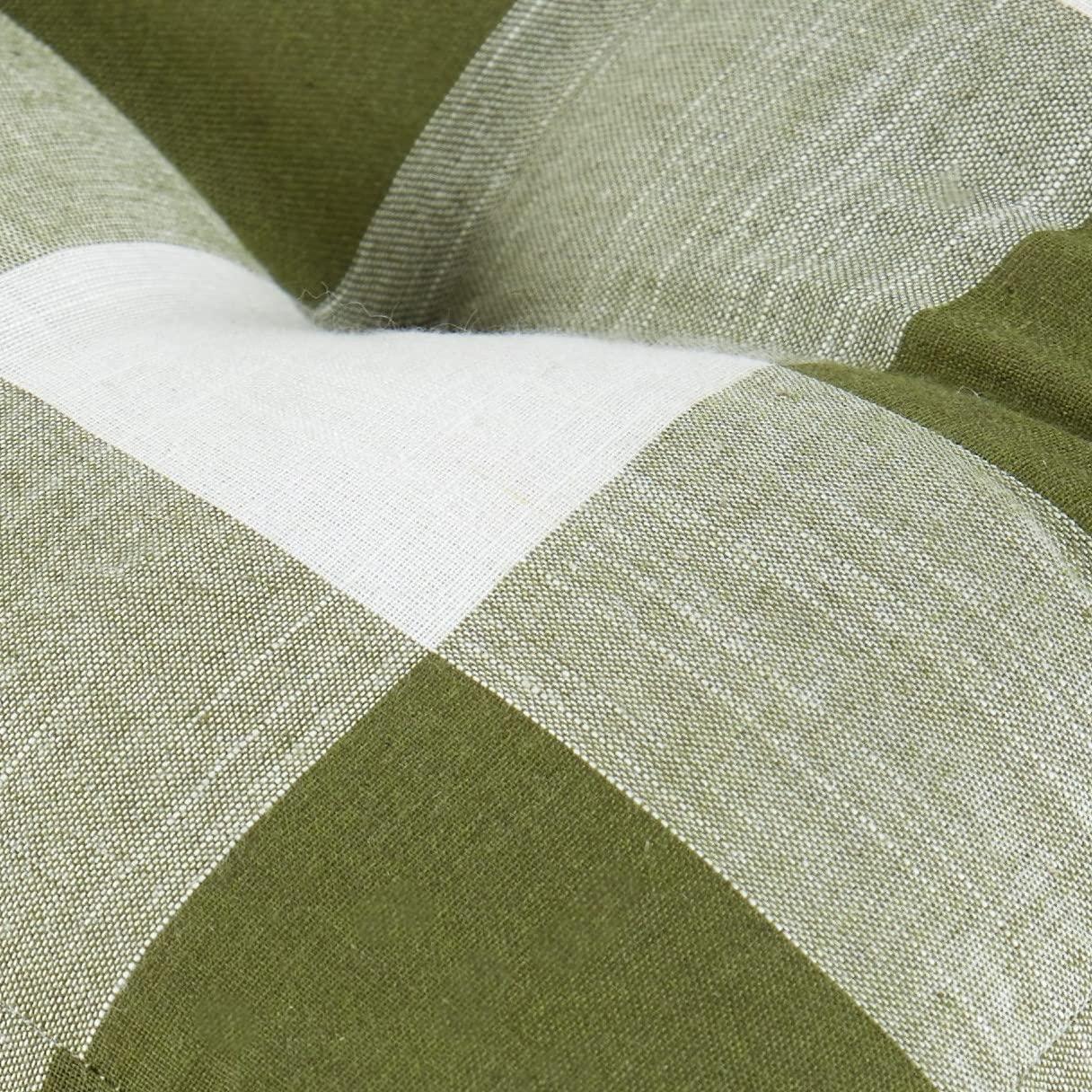 The Lakeside Collection Buffalo Check Bench Cushions - Green