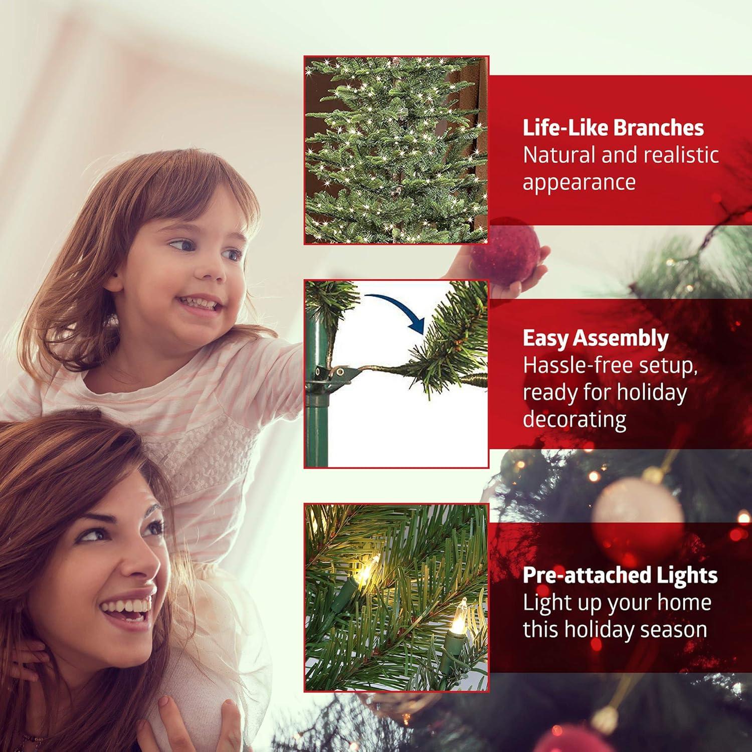 Puleo International 6 ft. Pre-Lit Twig Tree with 240 White LED Twinkle Lights