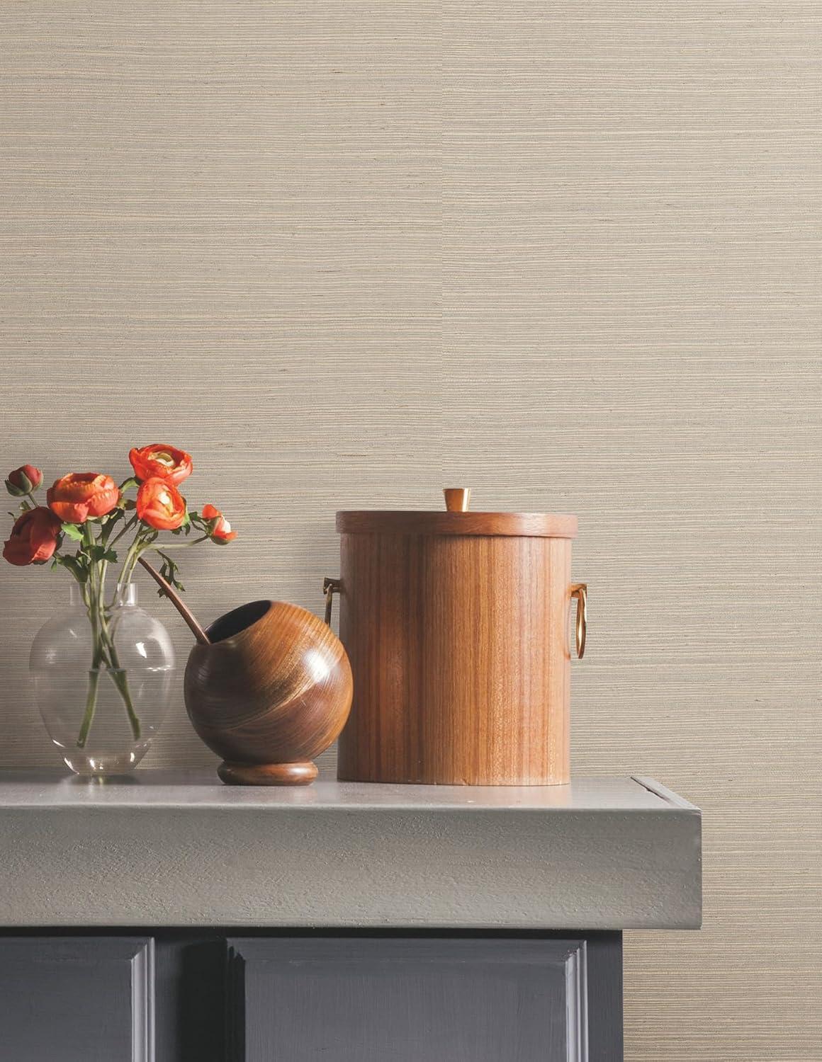 Birch Lane™ Weatherhill Natural Sisal Peel and Stick Grasscloth Wallpaper