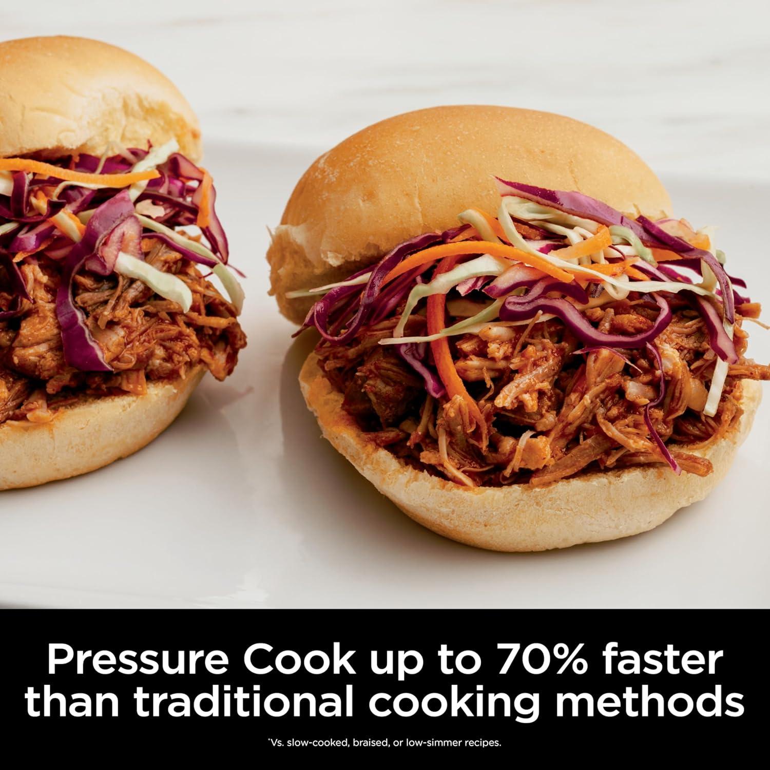 Ninja® Foodi® 10-in-1 6.5-Quart Pro Pressure Cooker Air Fryer Multicooker, Stainless, OS300