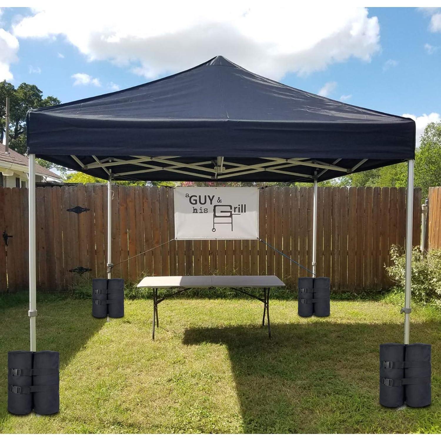 Plus Size Weight Bags(240 lbs) for Pop up Canopy Tent, 1680D Heavy Duty Leg Weights Sand Bags for Instant Outdoor Sun Shelter Canopy, Set of 4