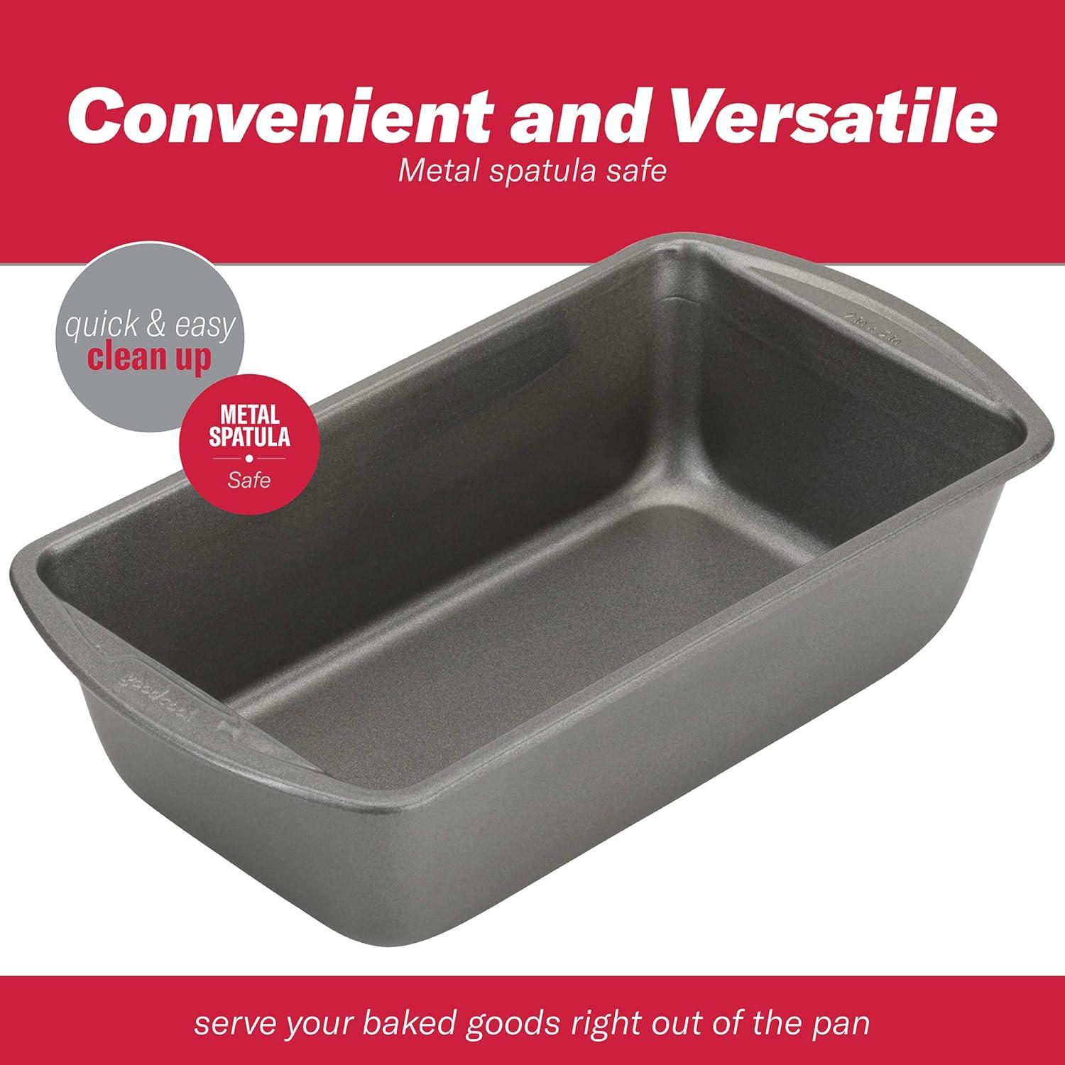 Set of 2 Nonstick Steel Standard-Sized Loaf Pans