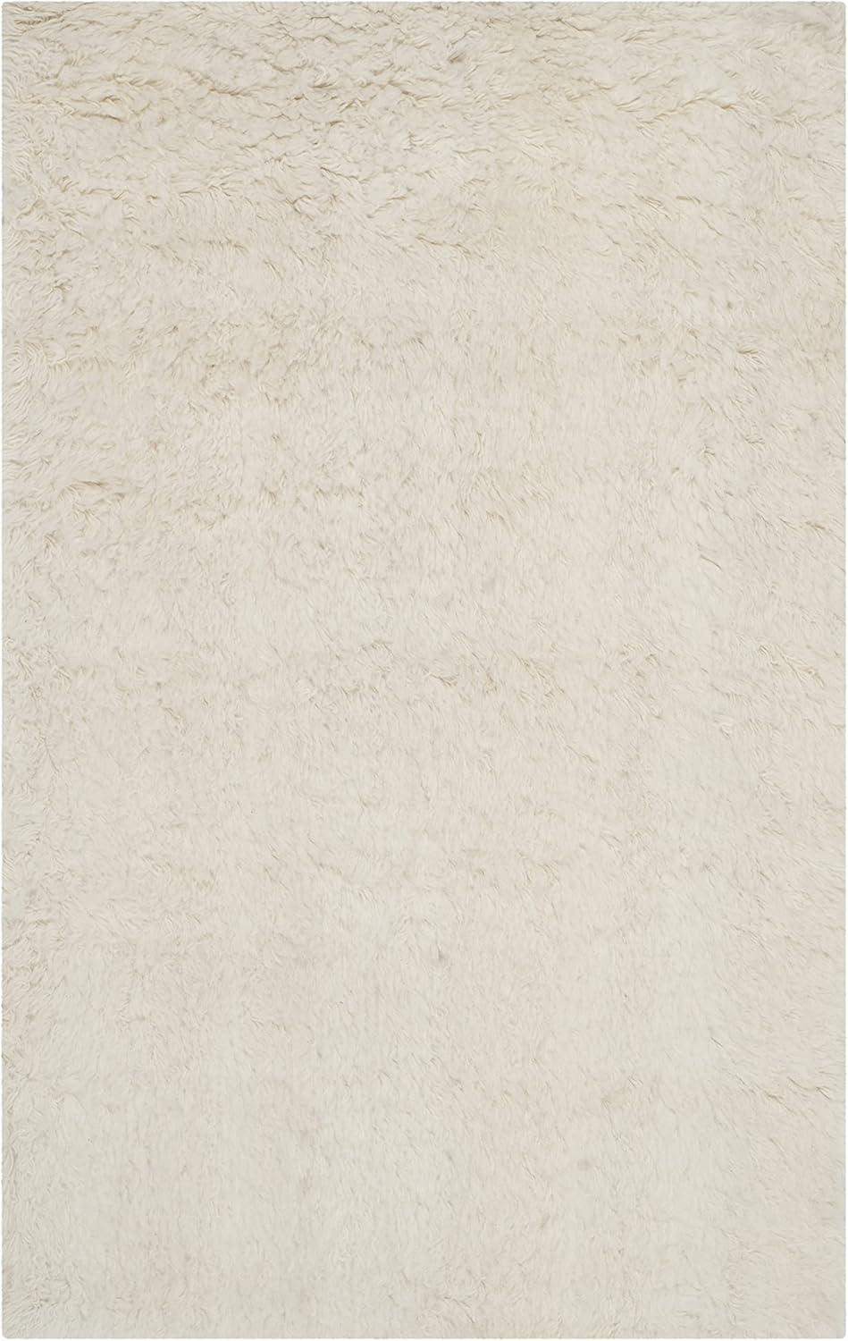 Flokati FLK150 Hand Tufted Indoor Area Rug - Ivory - 4'x6' - Safavieh