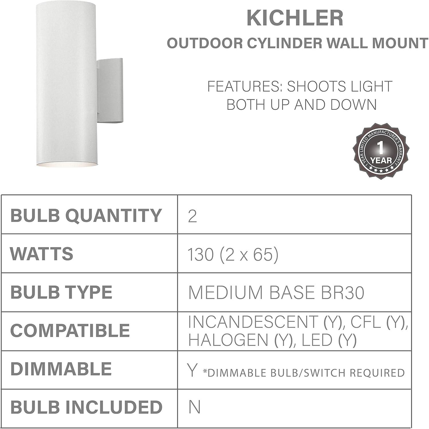 Kichler Lighting 2 - Light Wall Light in White