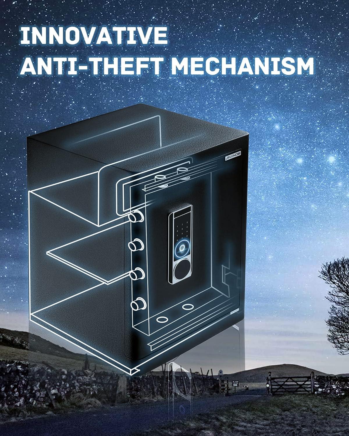 MASTER CRAFT WINDOW AND DOOR Large Safe Box ,4.2 Cubic Feet Home Safe Box With Fireproof Waterproof 27.6In Security Big Safe With Electronic Keypad Digital Lock For Office Hotel