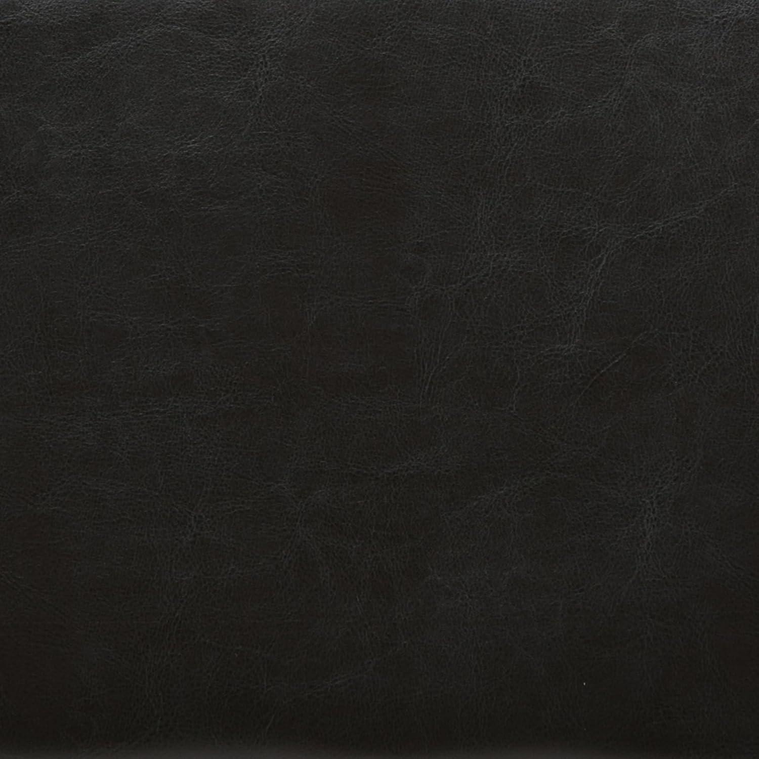 Simpli Home Avalon Faux Leather Storage Bench in Tanners Brown