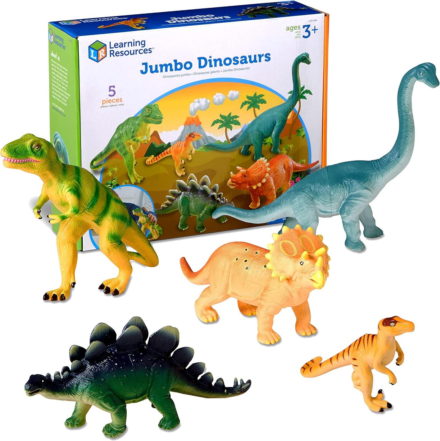 Learning Resources Jumbo Dinosaurs, Set Of 5