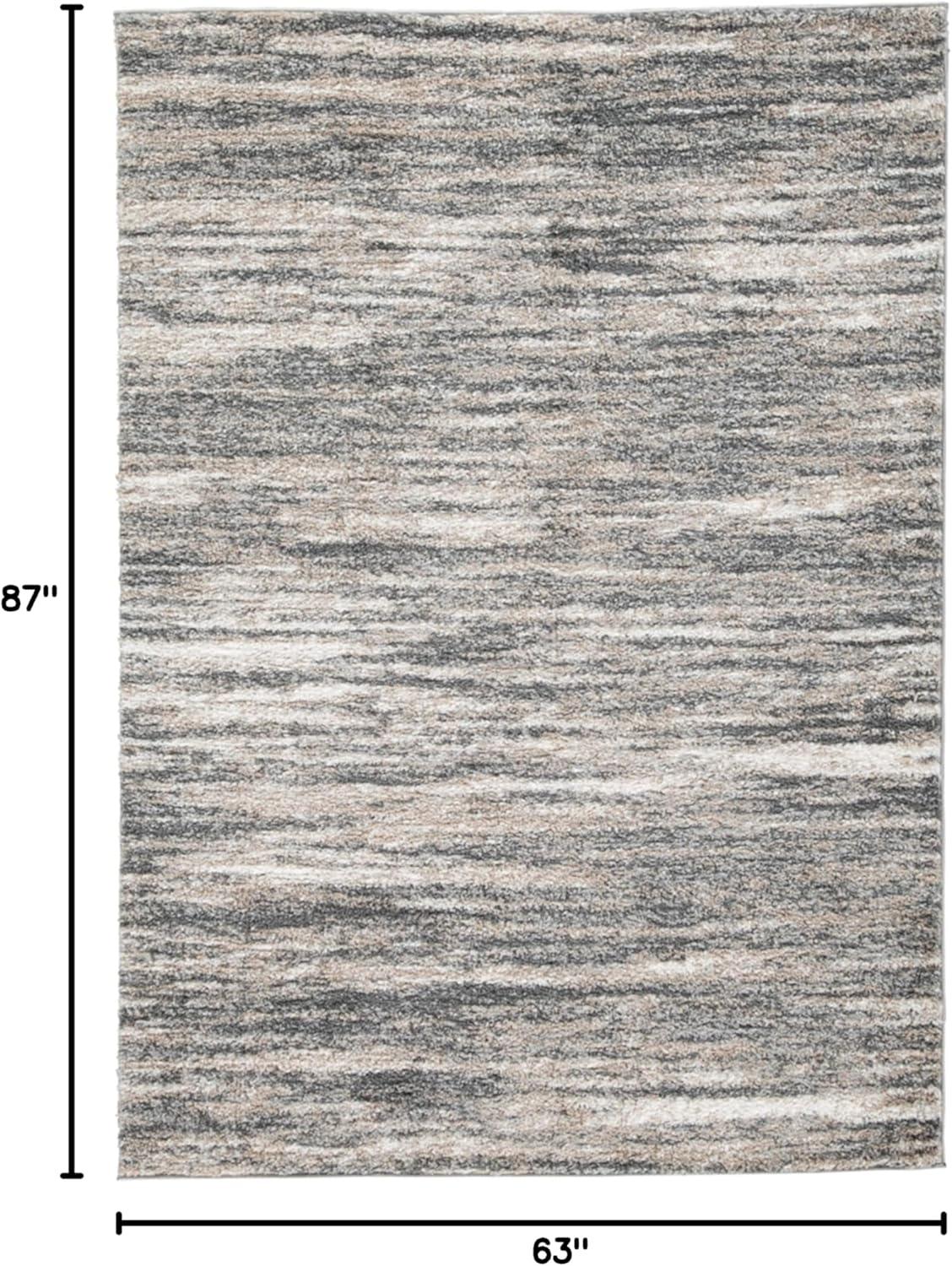 Signature Design by Ashley Contemporary Gizela 5'3" x 7'3" Rug  Ivory/Beige/Gray