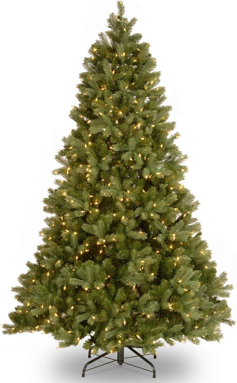 Slim Tiffany Fir 6.5-Foot Prelit Artificial Christmas Tree with Clear Lights