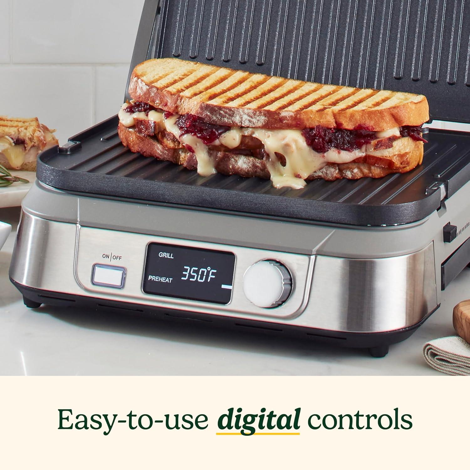 Cuisinart Griddler Electric Griddle - LCD Display, Digital Controls