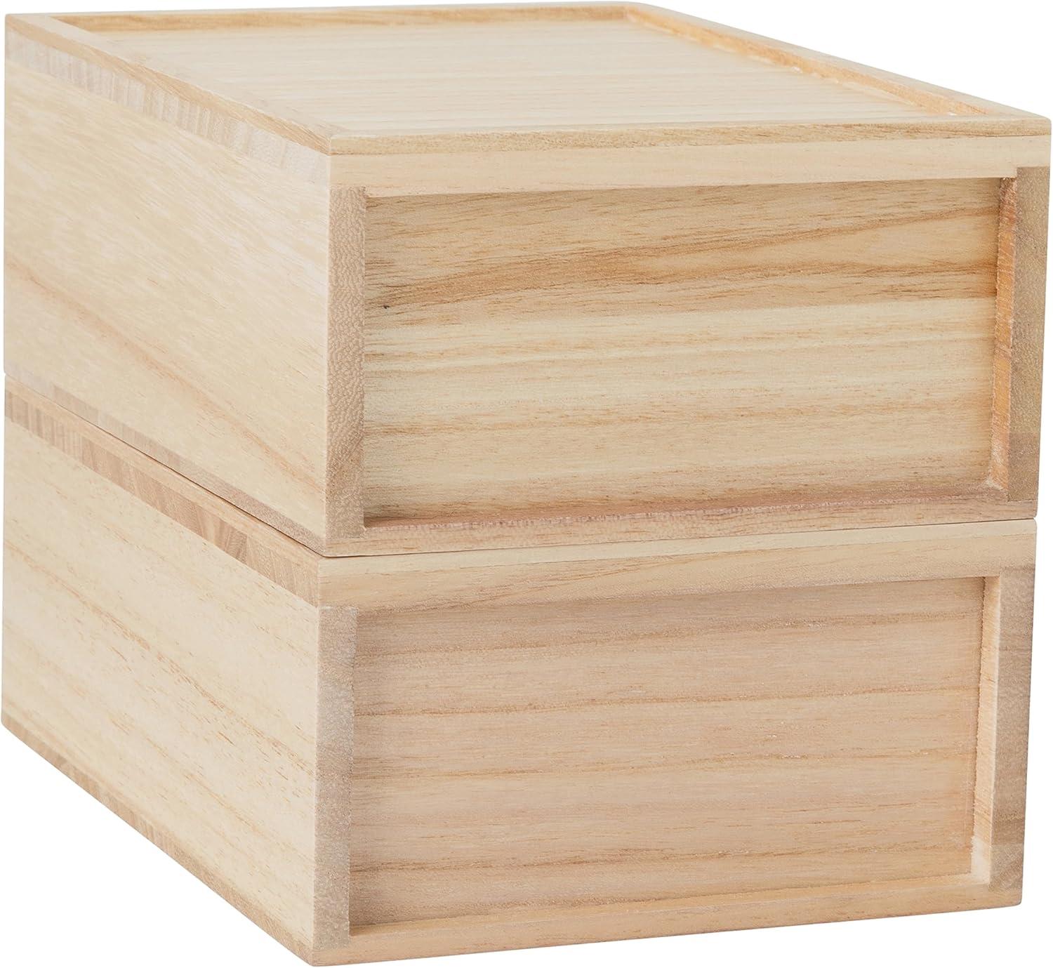 Thomas Martha Stewart Wooden Storage Boxes With Pullout Drawers