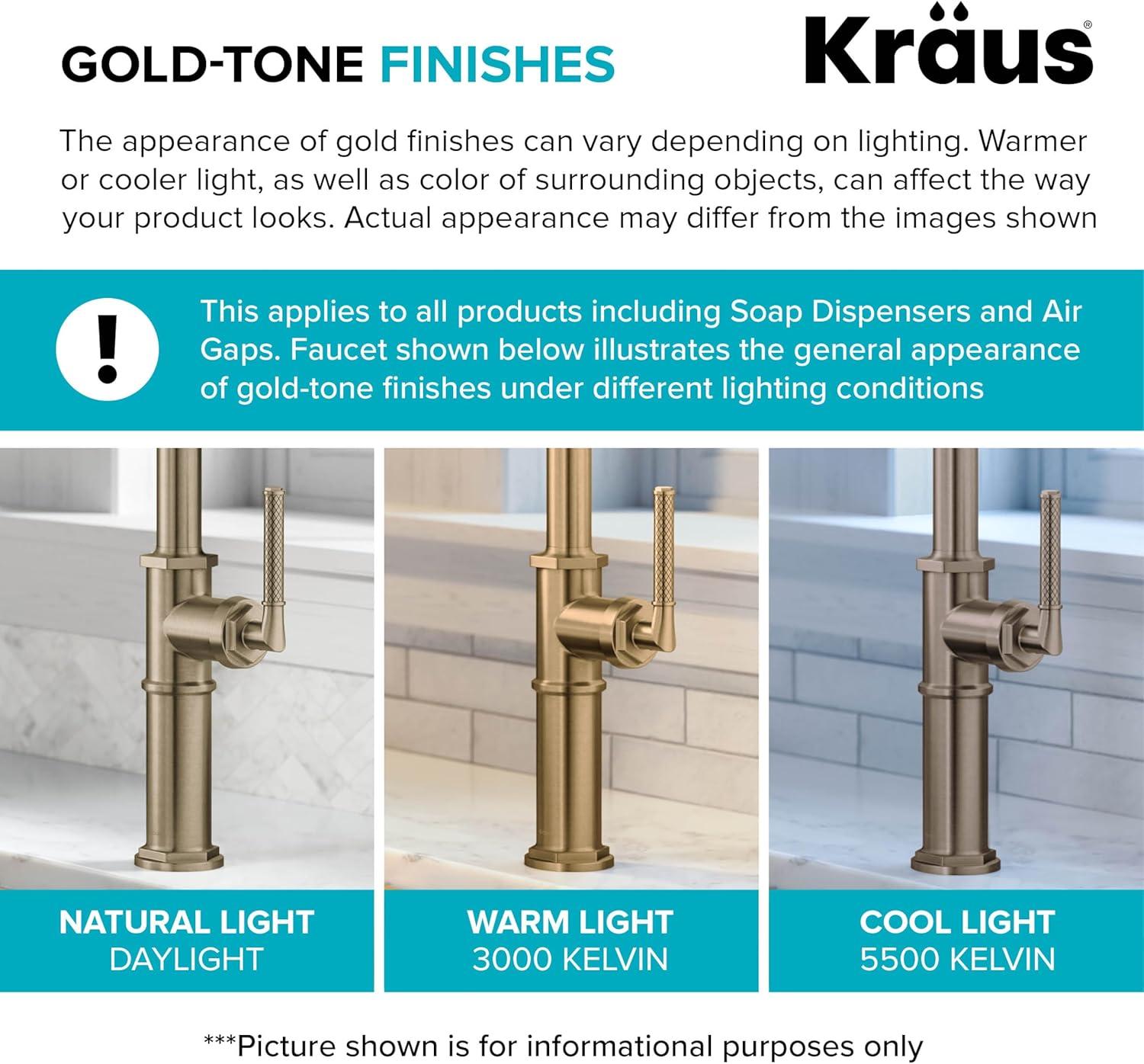 KRAUS Oletto Touchless Sensor Bridge Kitchen Faucet With Pull-Down Sprayhead