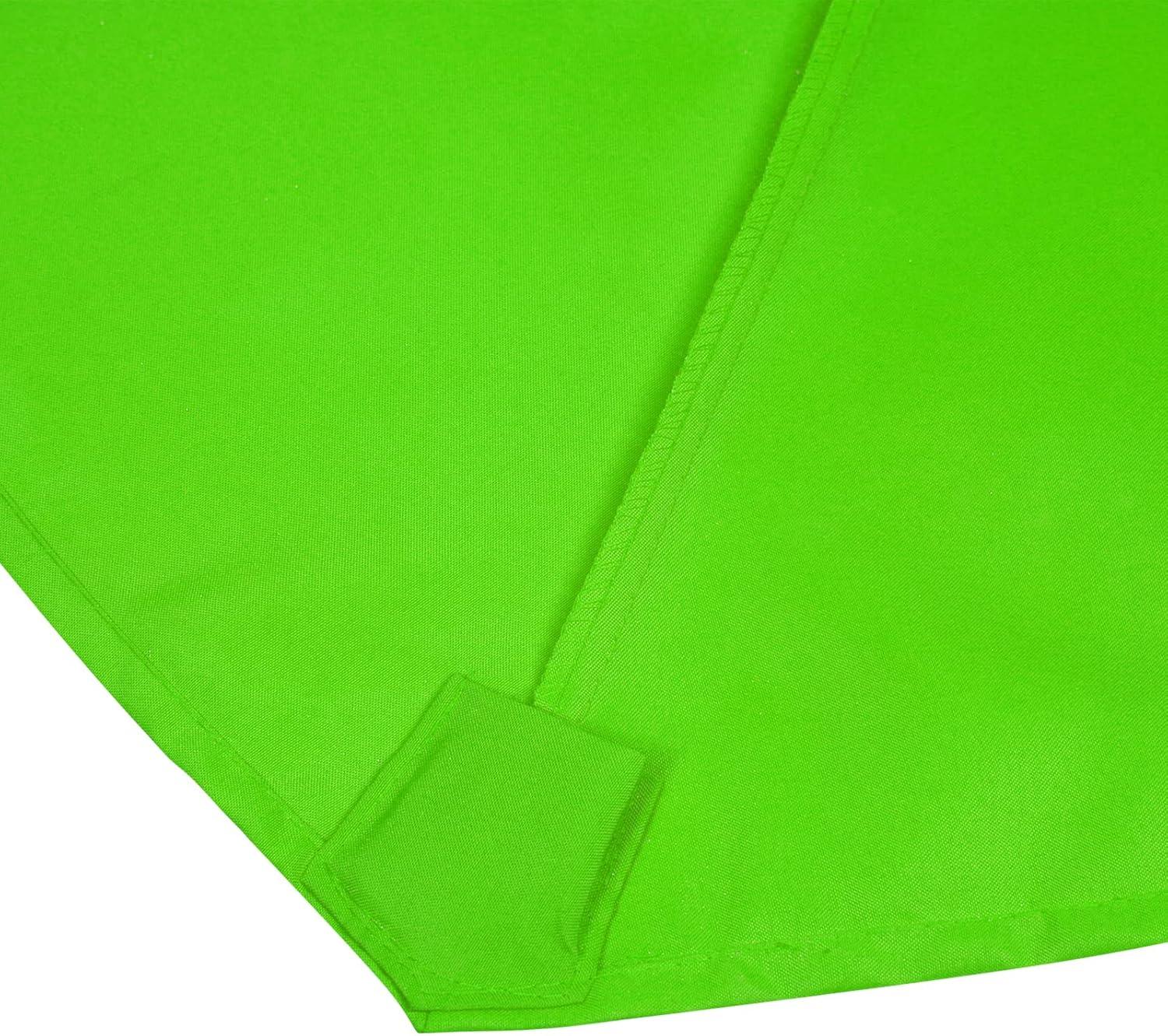 9 ft. Grass Green Polyester Cantilever Patio Umbrella Canopy