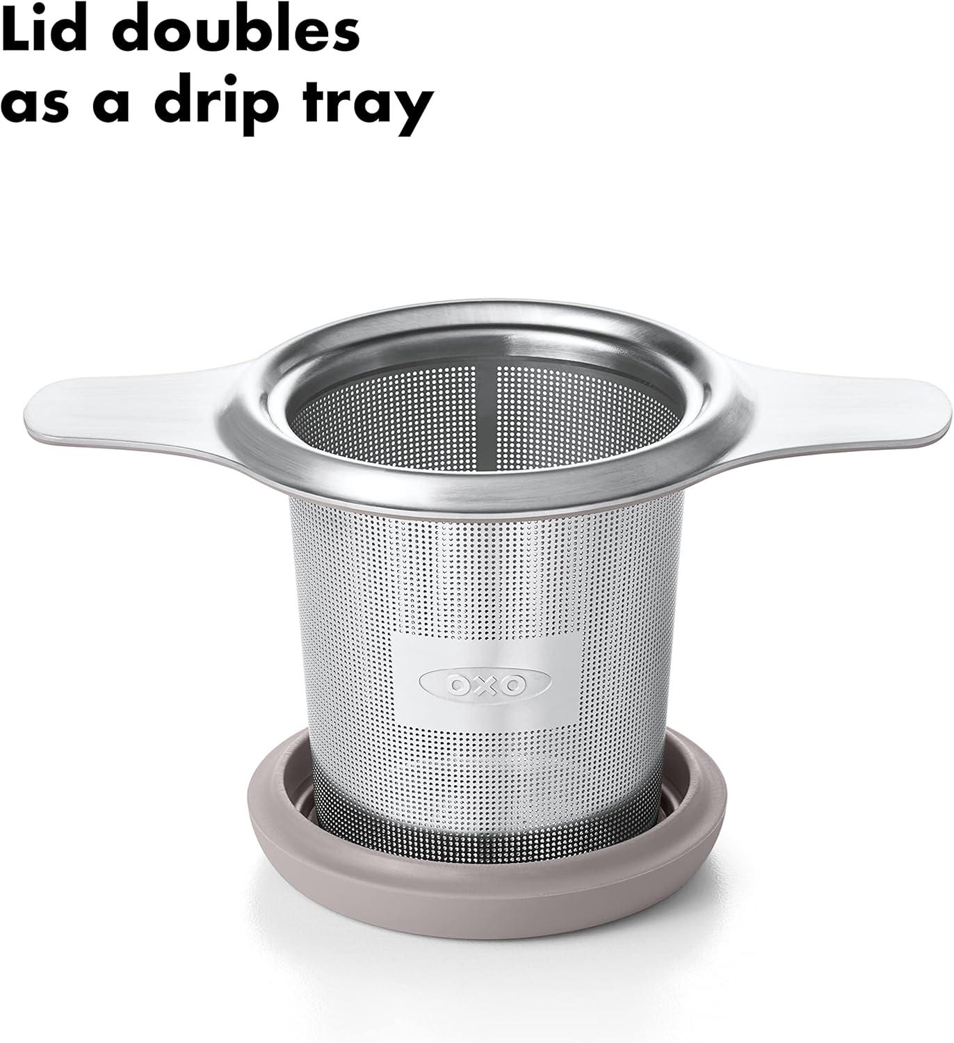 OXO Good Grips Stainless Steel Tea Infuser Basket in Black