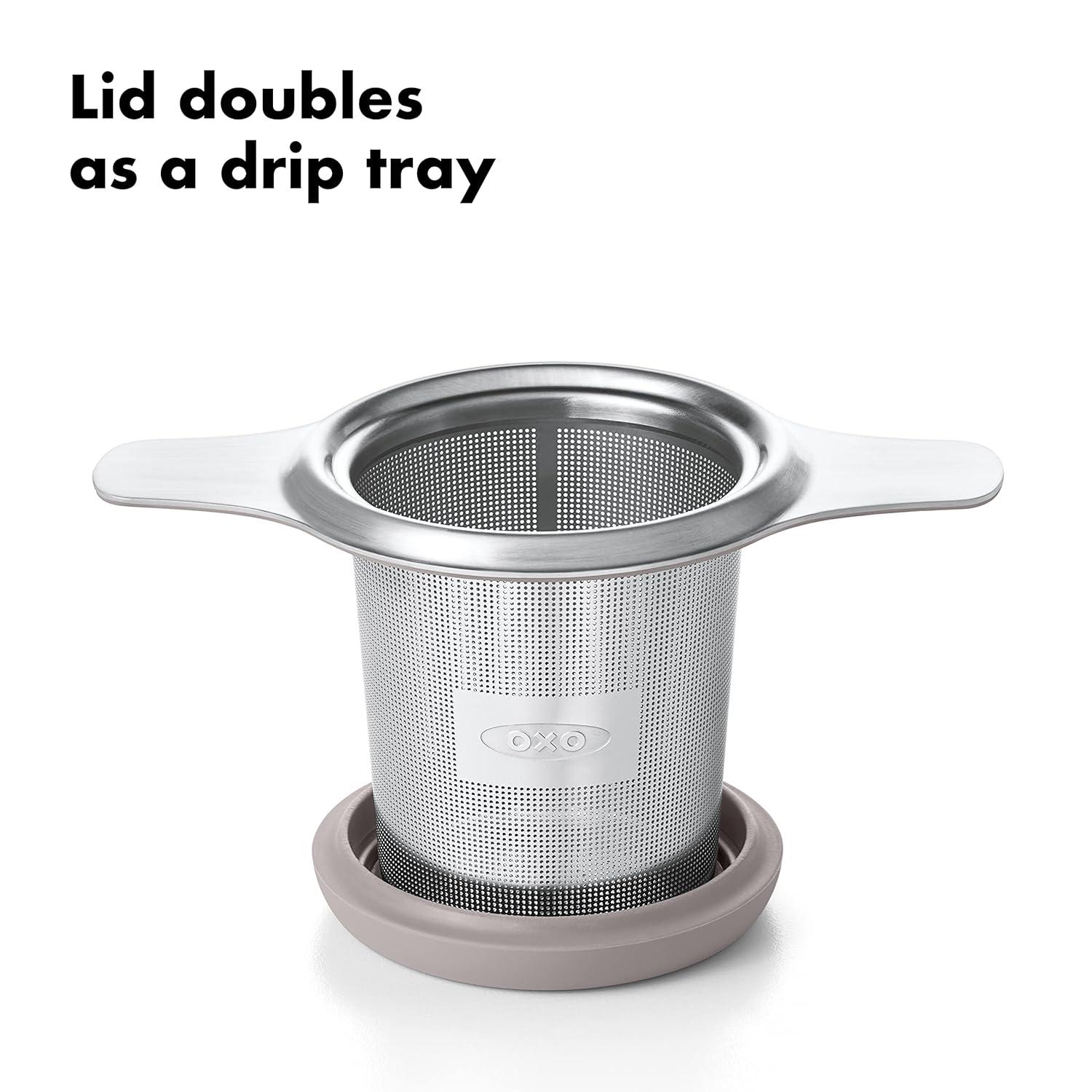 OXO Good Grips Stainless Steel Tea Infuser Basket in Black