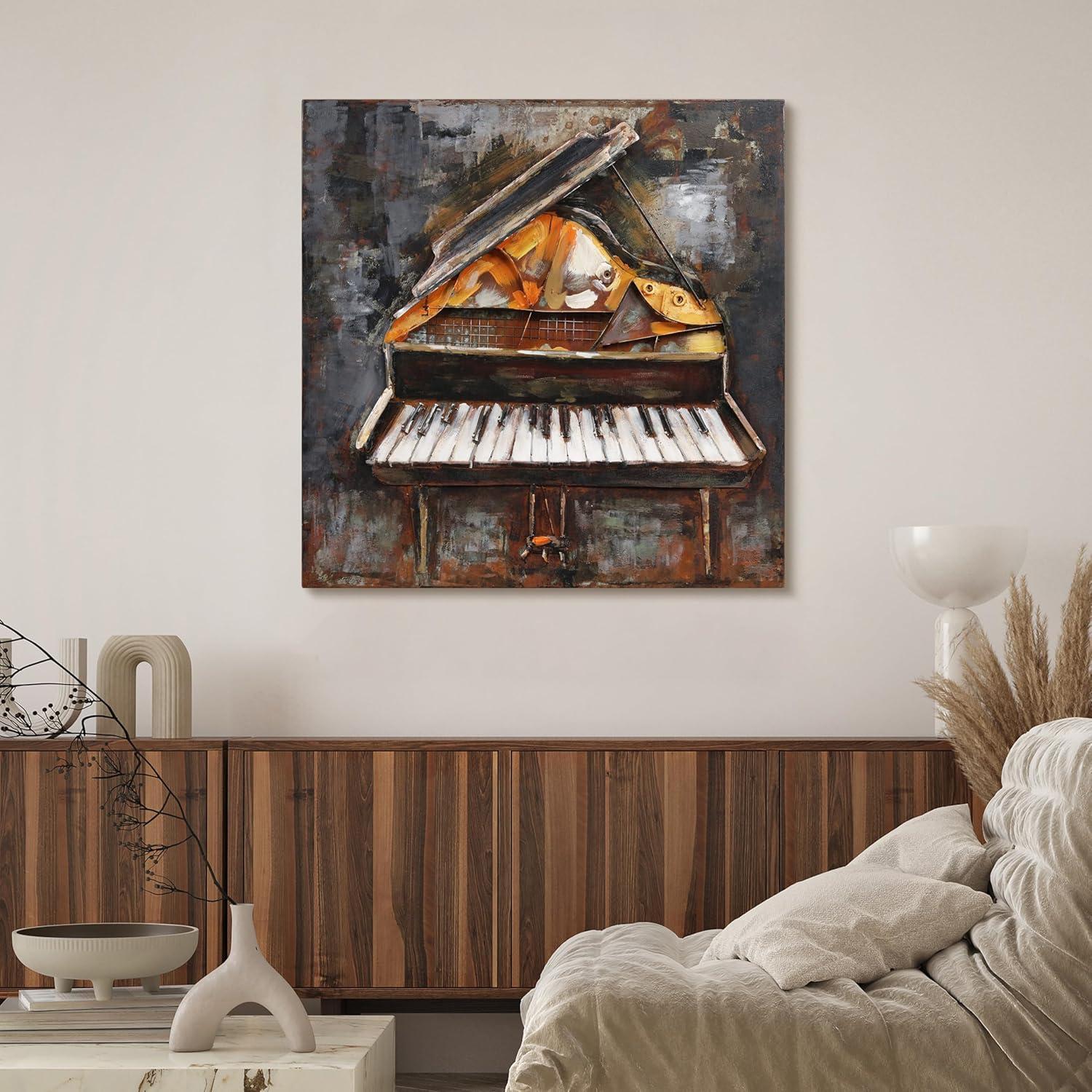 Empire Art Direct Magic Keys Hand Painted 3D Metal Wall Art, 32" x 32" x 3", Ready to Hang