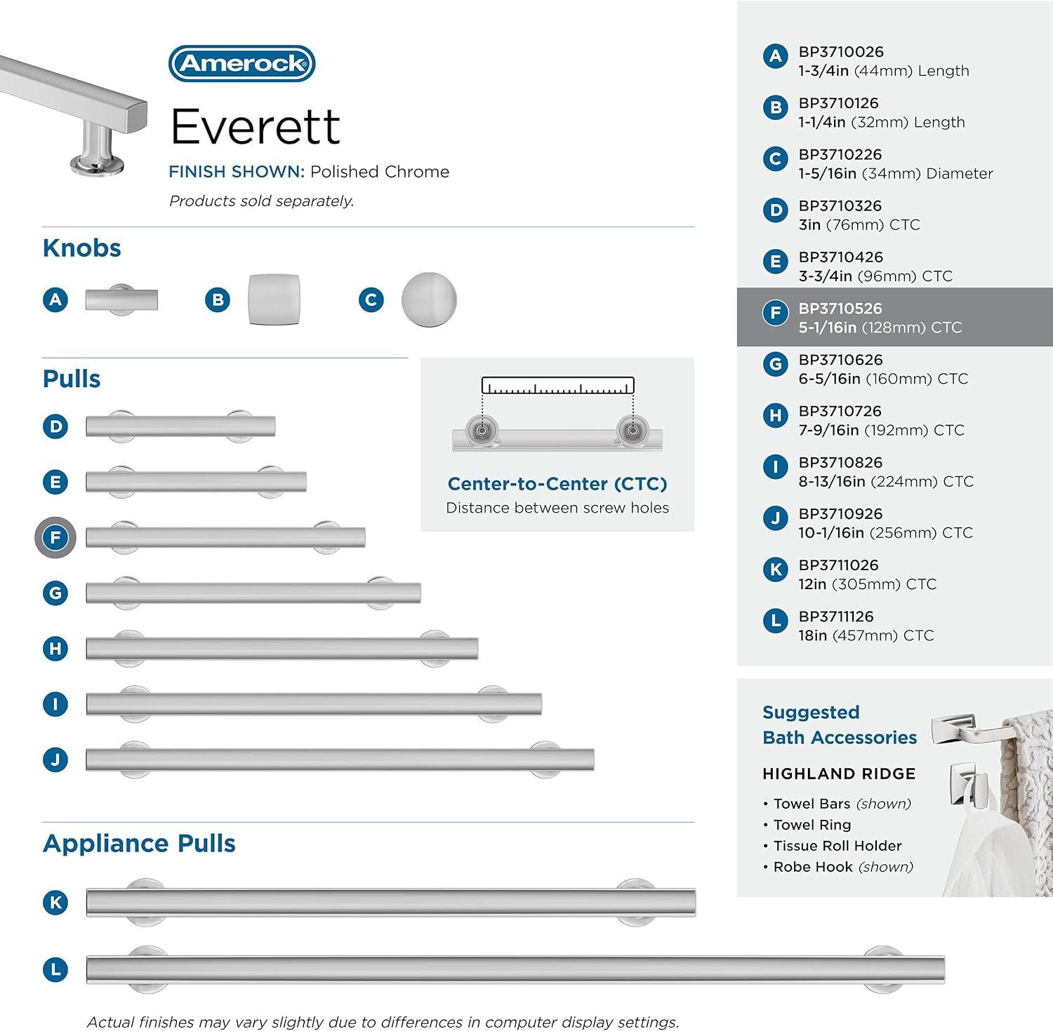 Amerock Everett Cabinet or Drawer Pull