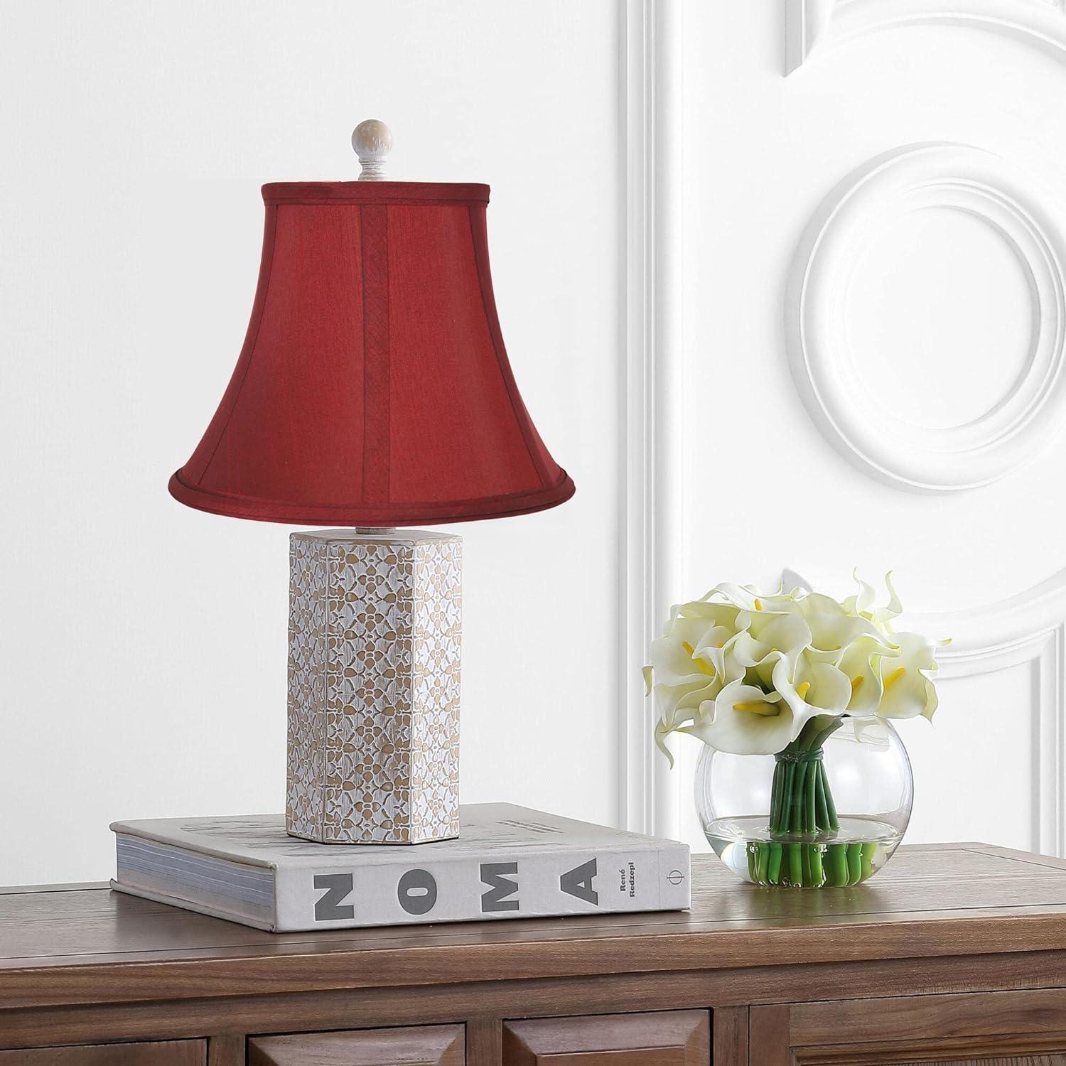 Urbanest Faux Silk Bell Lamp Shade, 5x9x7", Burgundy