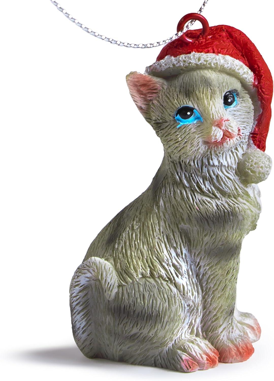 Charlton Home® Santa Cat Ornament