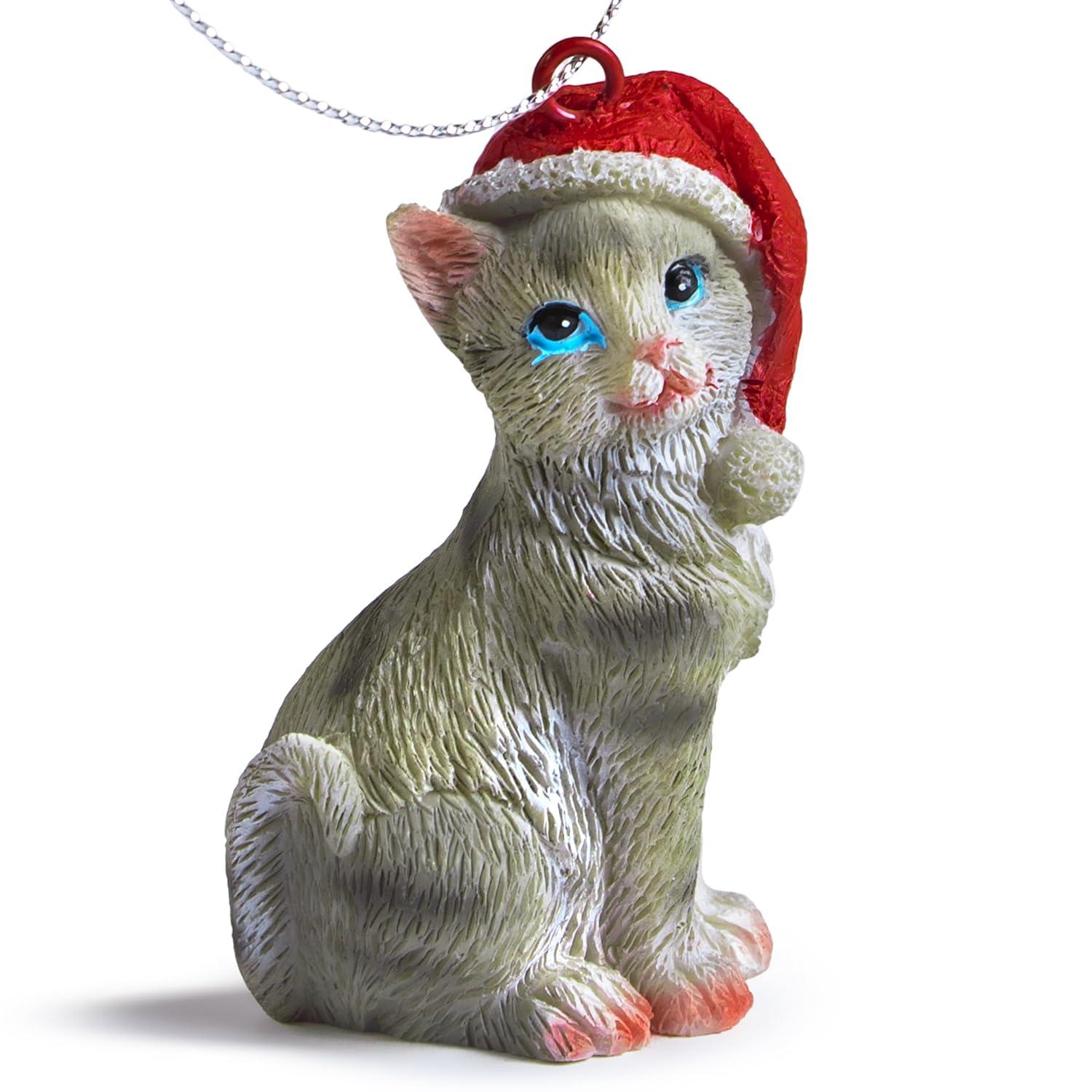Charlton Home® Santa Cat Ornament