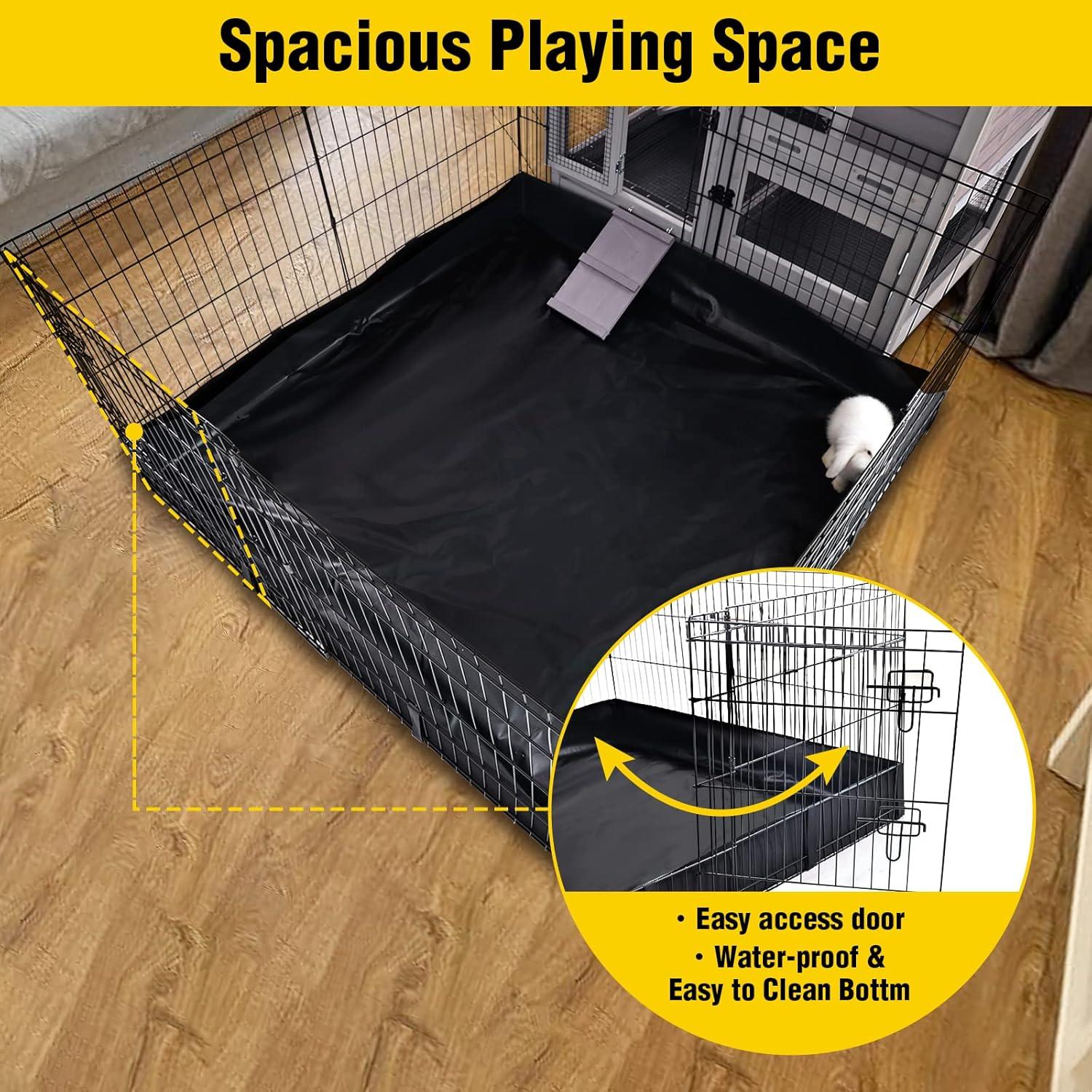 Aivituvin-AIR71 Portable Pet Playpen| Small Pet Playpen with Floor