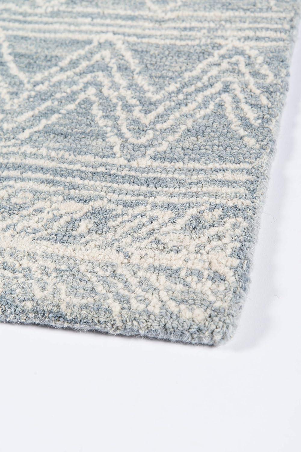 Momeni Contemporary Rectangle Area Rug, Light Blue, 5' X 8'