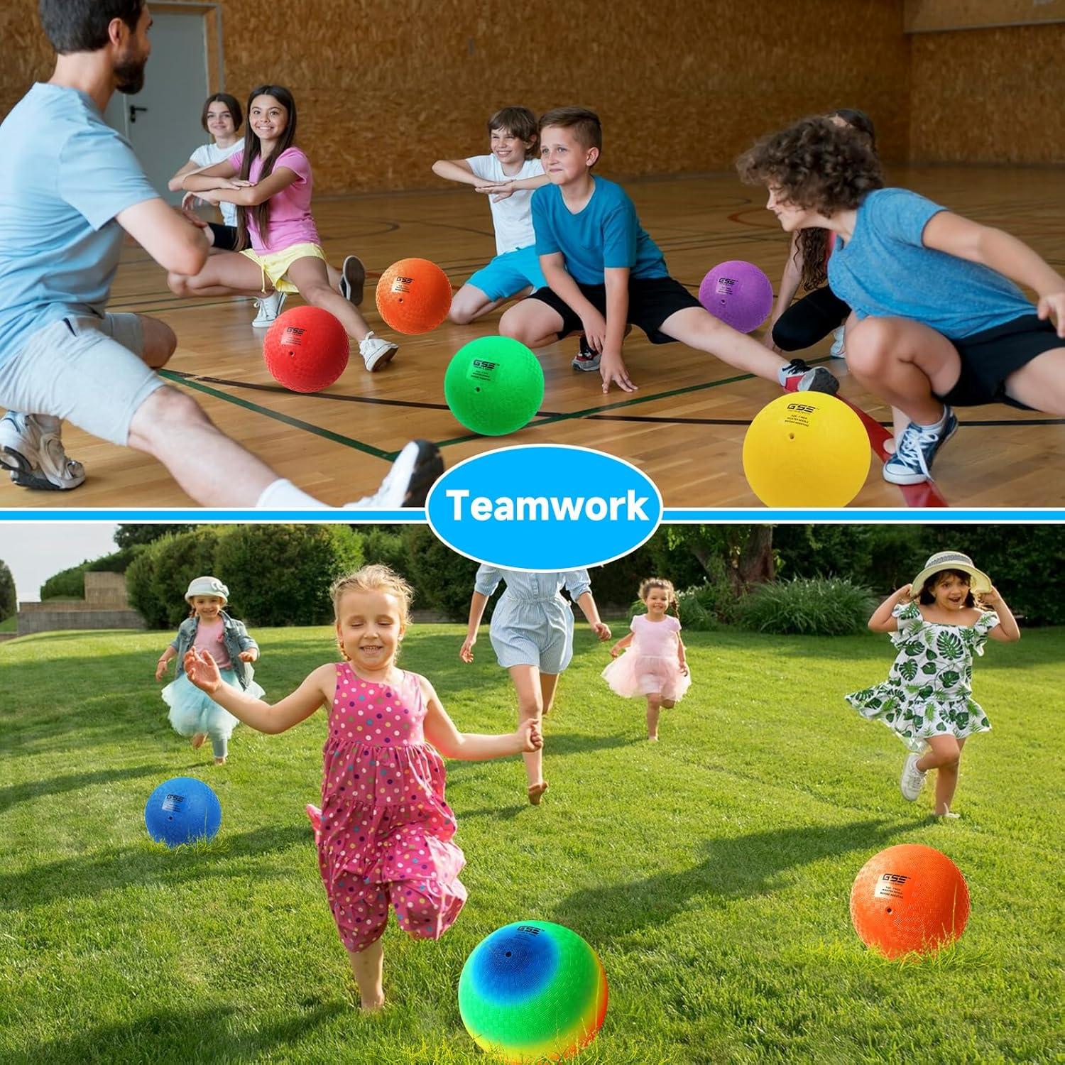 GSE Games & Sports Expert Inflatable Playground Ball for Indoor and Outdoor. Kickball/Dodge Ball for All Ages
